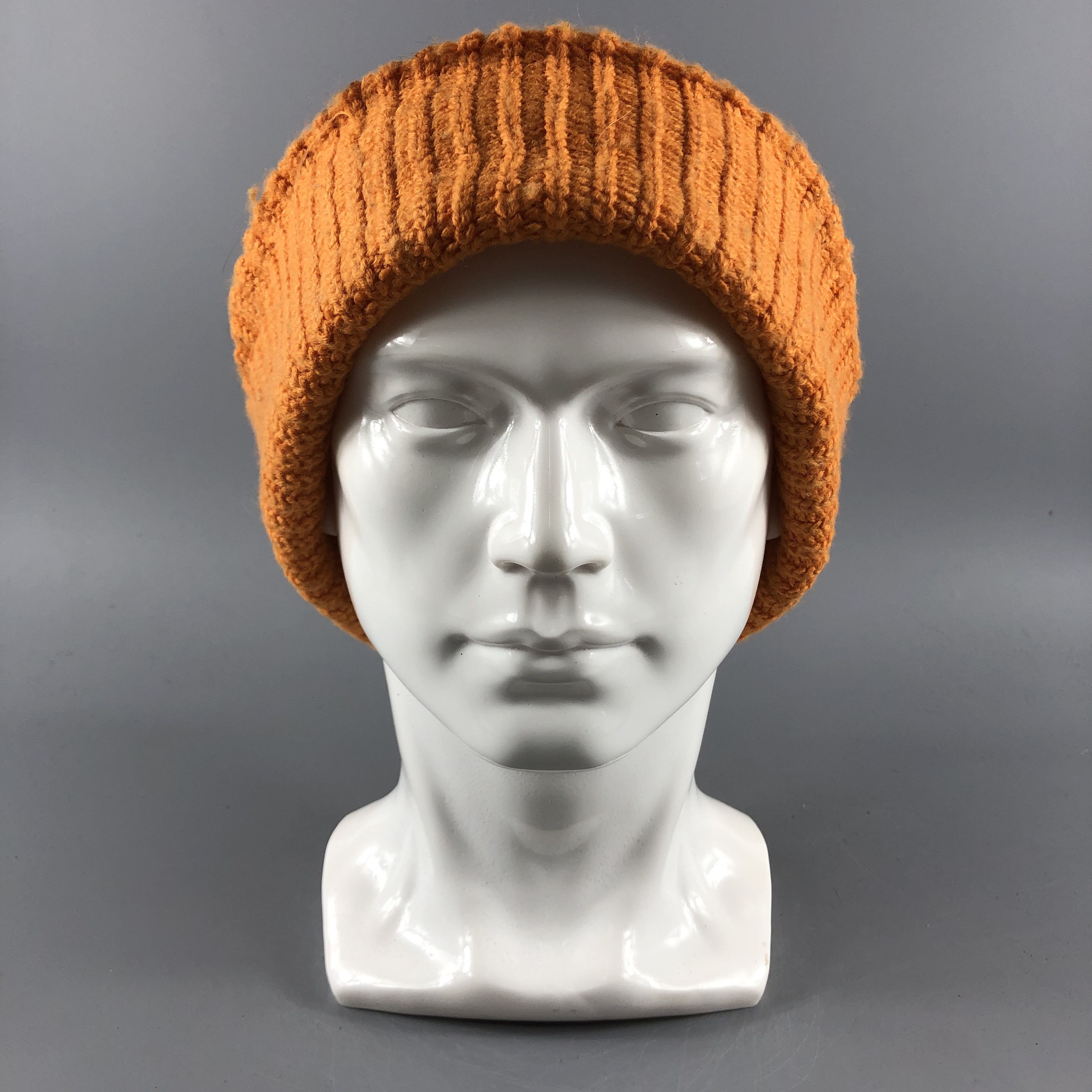 image of Vintage Top Valu Hats Crochet Beanie Ribb Knit Snow Cap B505, Men's