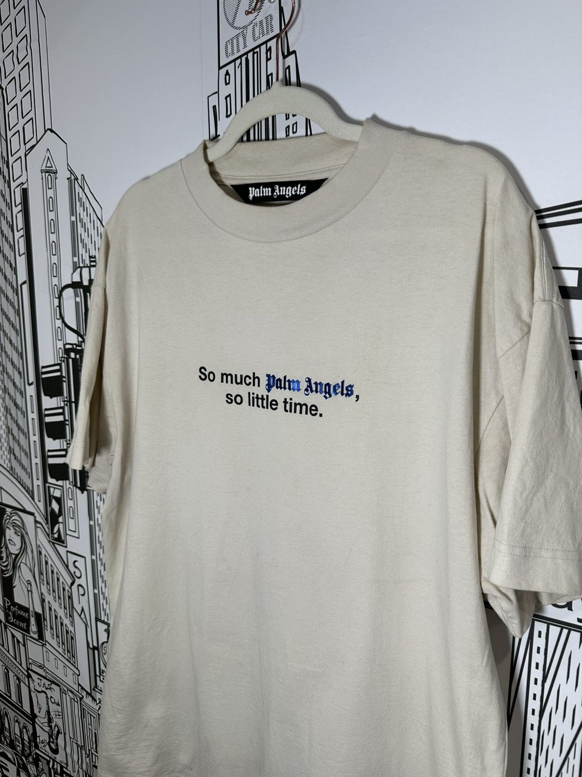 Palm Angels Palm Angles So Little Time Tee XL Aqua/Tan Size US XL / EU 56 / 4 - 2 Thumbnail