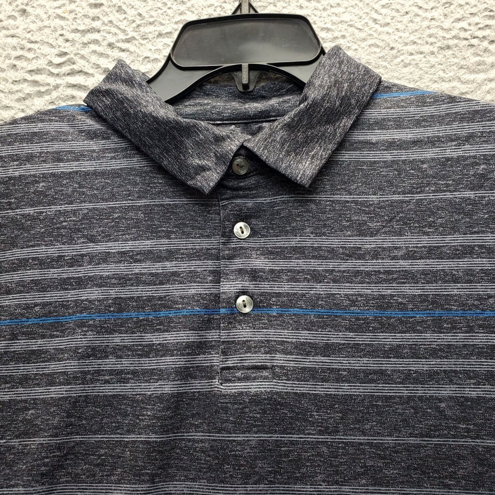 Hogan Ben Hogan Polo Shirt Mens L Multicolor Striped Short Sleeve Slit Collared Popover Size US L / EU 52-54 / 3 - 6 Thumbnail