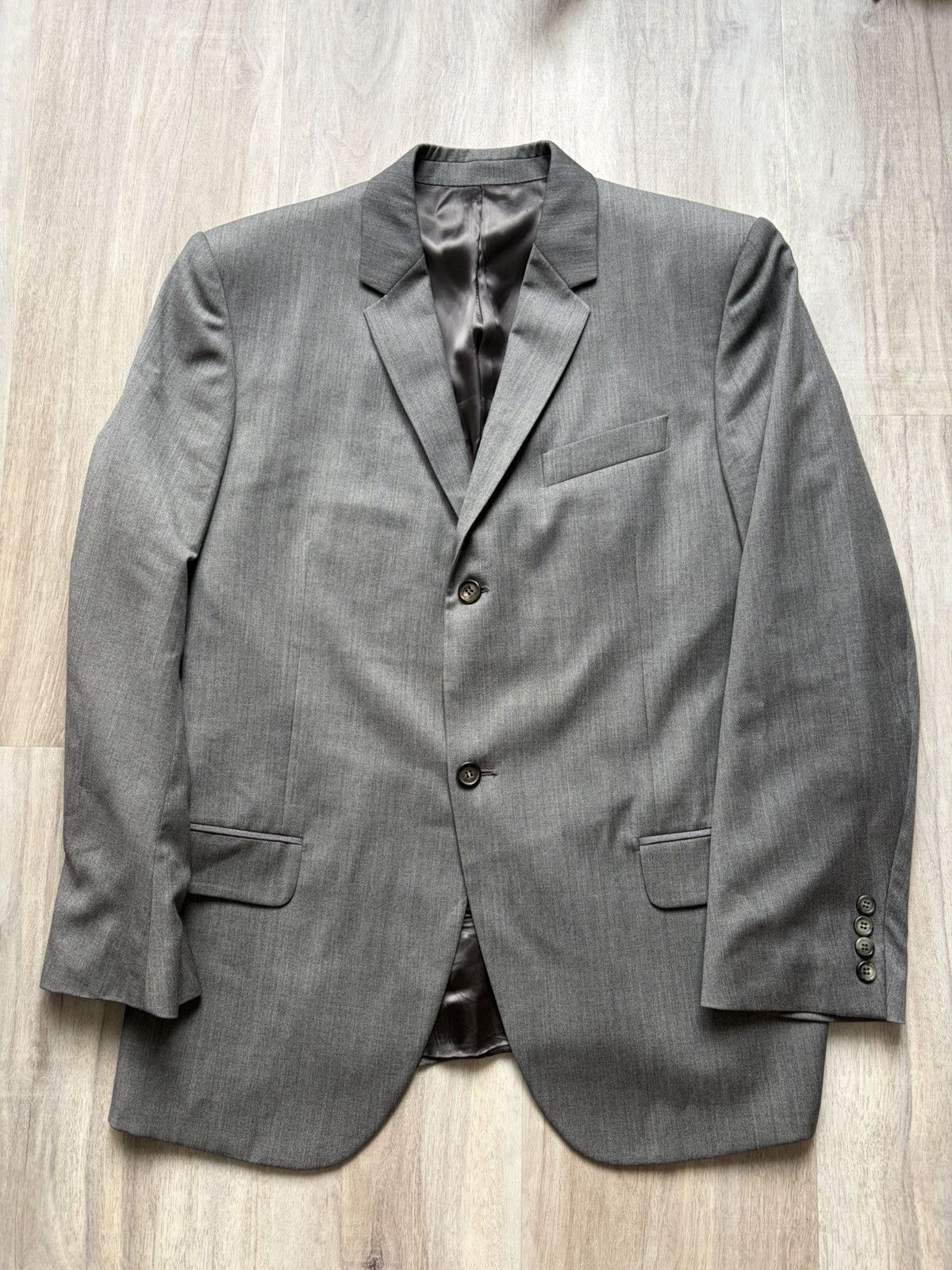 Alexander McQueen Alexander Mcqueen 2007 Grey Double Button Suit Size 42R - 2 Thumbnail