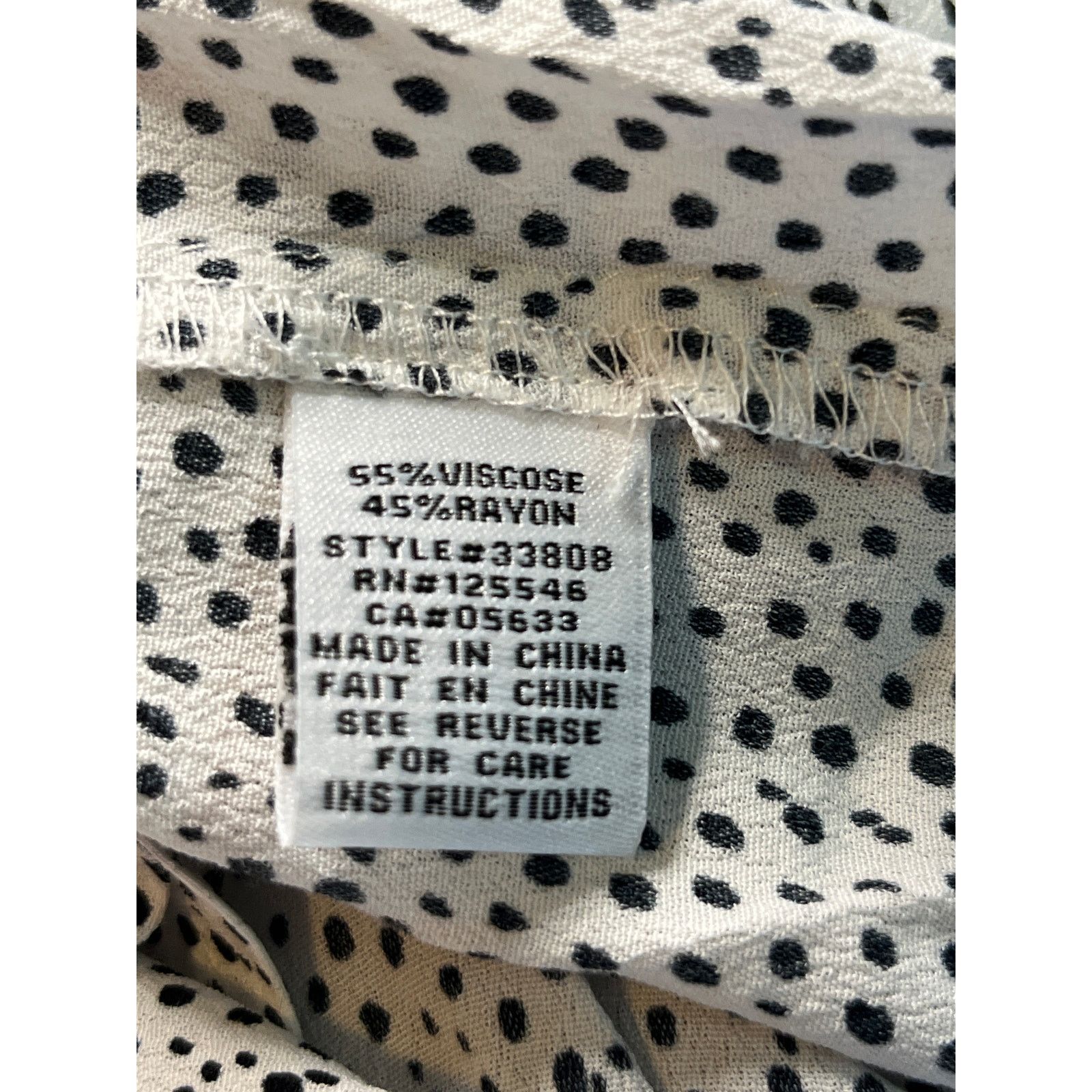 Habitat Habitat polka dot Tie Sleeve Button Up Top Size M 33808 Size M / US 6-8 / IT 42-44 - 6 Thumbnail