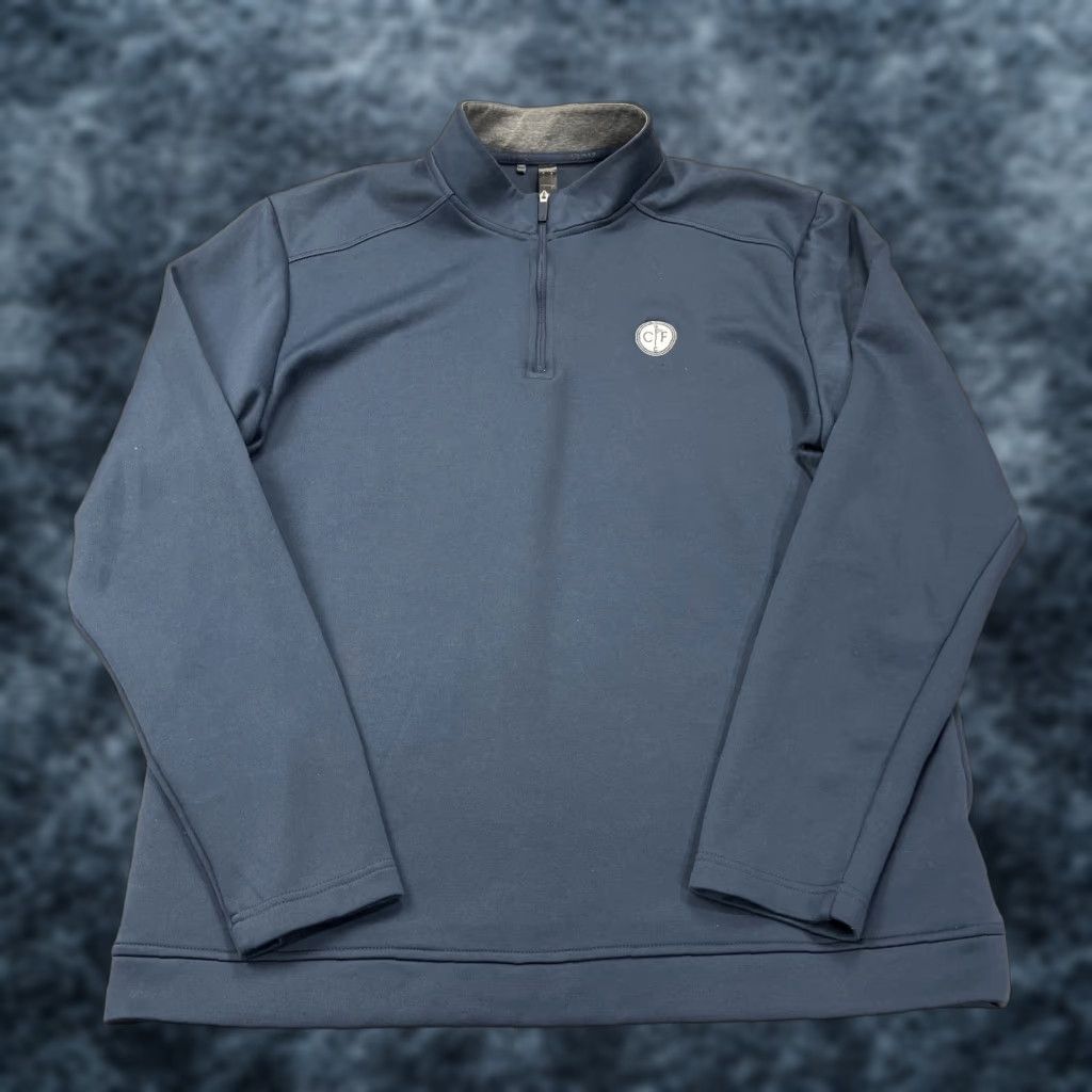 Adidas Adidas Golf Jacket Mens Large Blue 1/4 Zip Pullover Spring Logo Sports Size US L / EU 52-54 / 3 - 1 Thumbnail