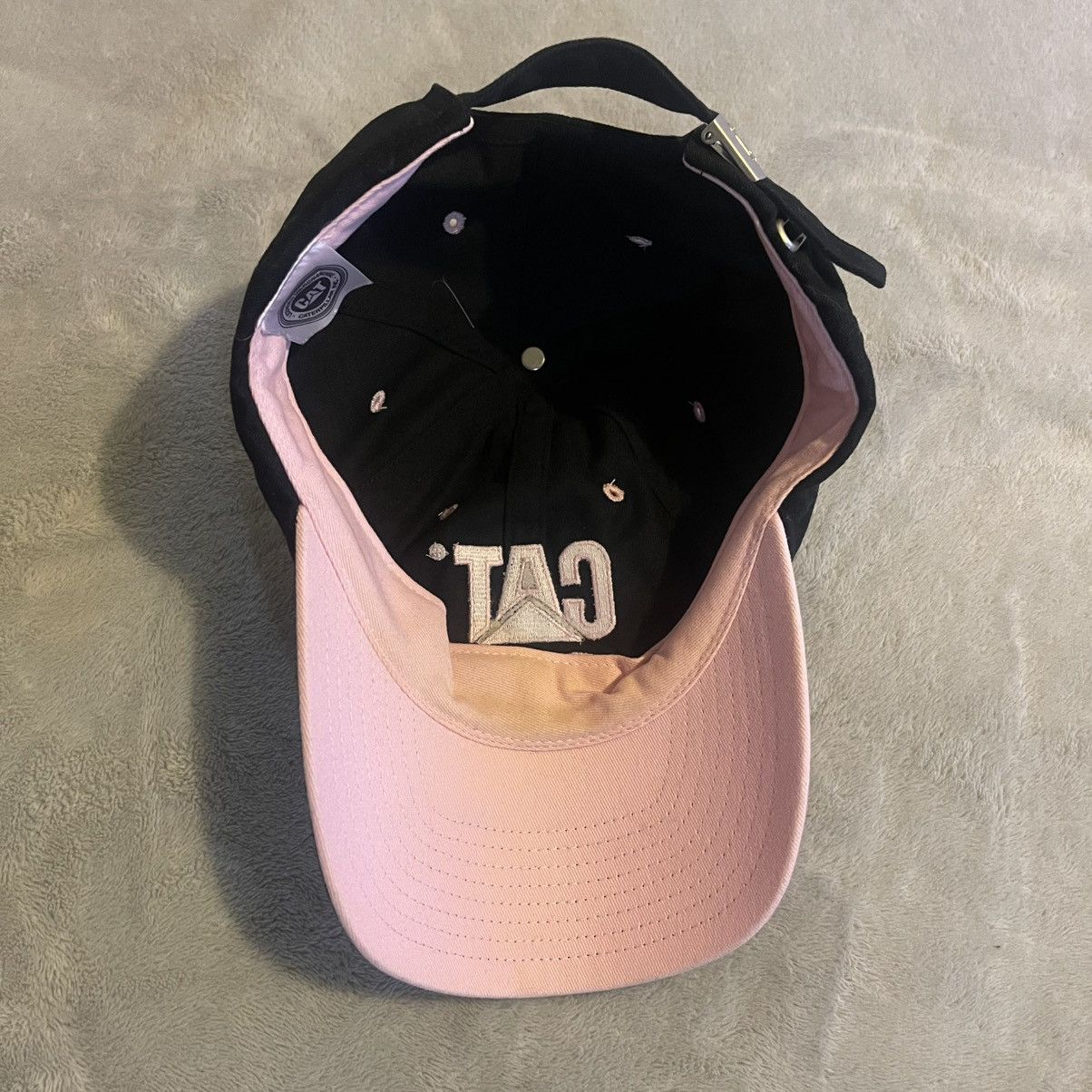 Caterpillar Caterpillar Racing Hat Women One Size Black Baseball Cap Size ONE SIZE - 5 Thumbnail
