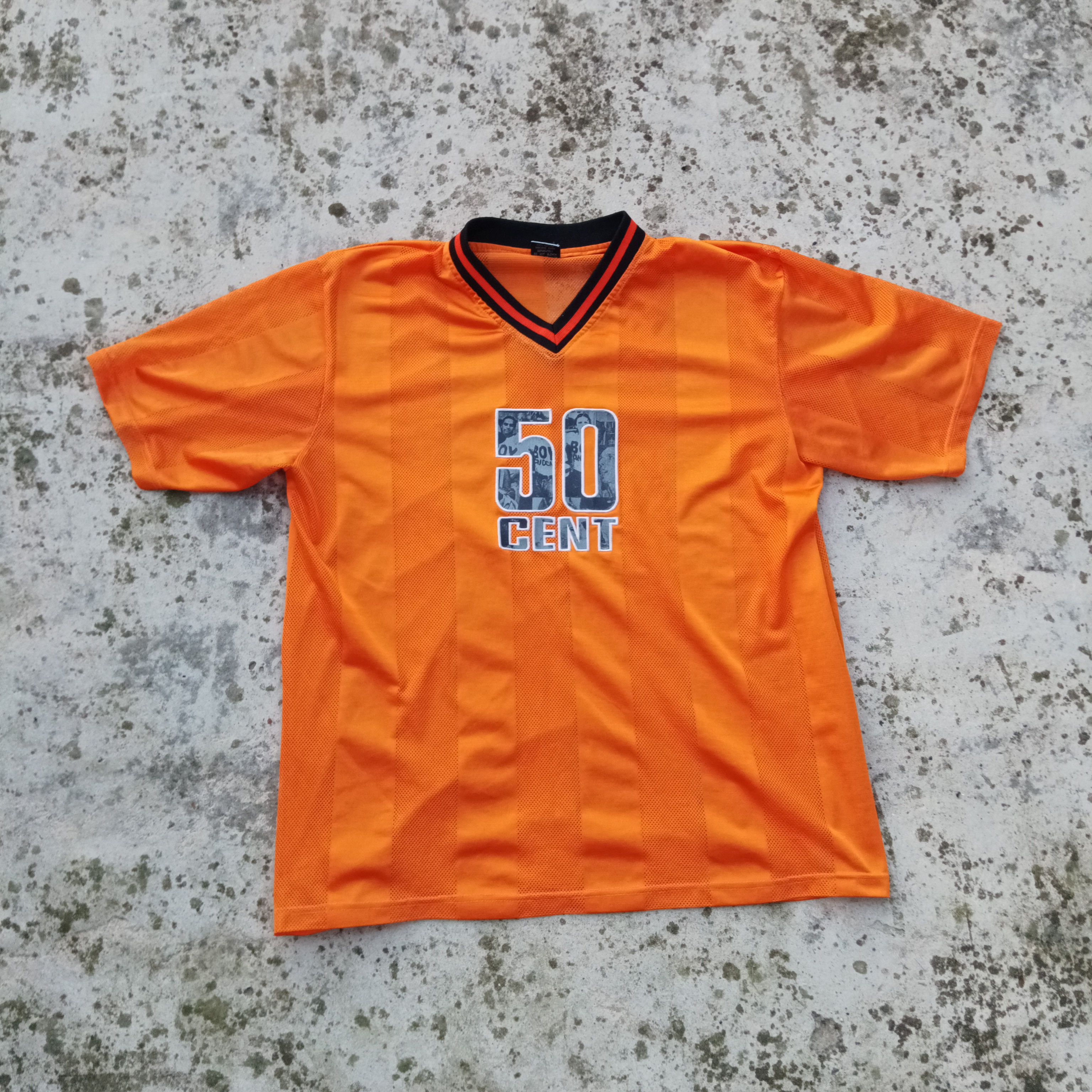 50 Cent × G-Unit × Vintage 50 cent jersey vintage tshirt g-unit orange tee Size US L / EU 52-54 / 3 - 1 Thumbnail