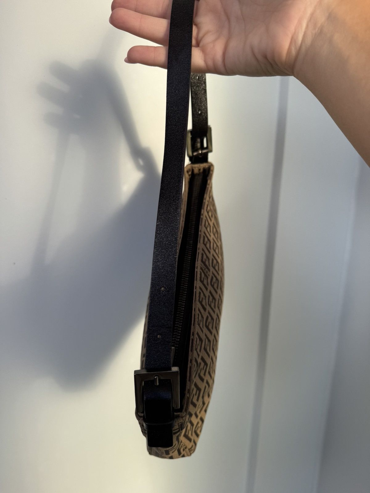 Fendi Vintage Fendi Mini Baguette – Brown FF Zucchino Canvas Size ONE SIZE - 5 Thumbnail