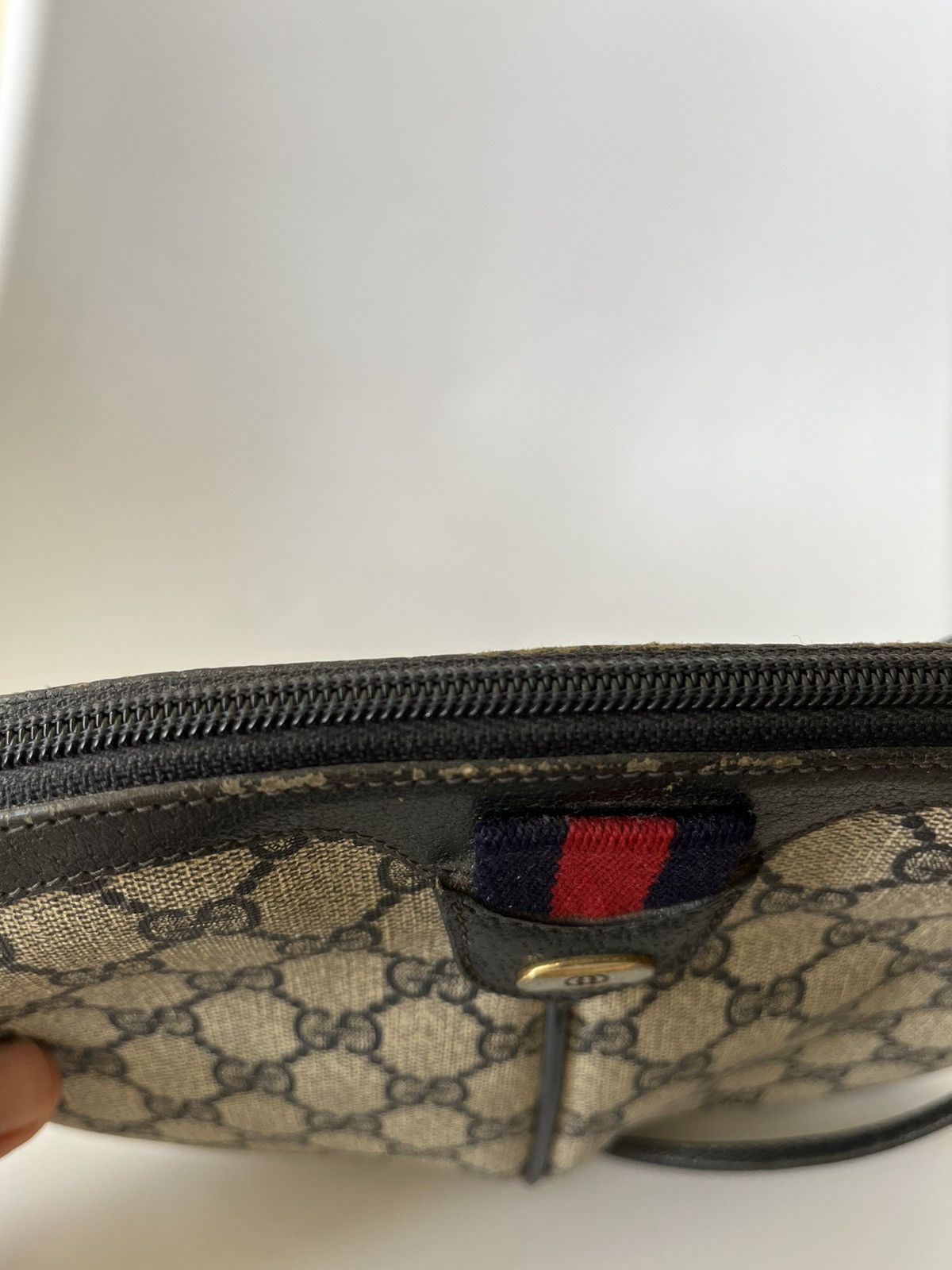 Gucci Gucci GG Supreme Web Sherry Line Shoulder PVC Size ONE SIZE - 16 Thumbnail