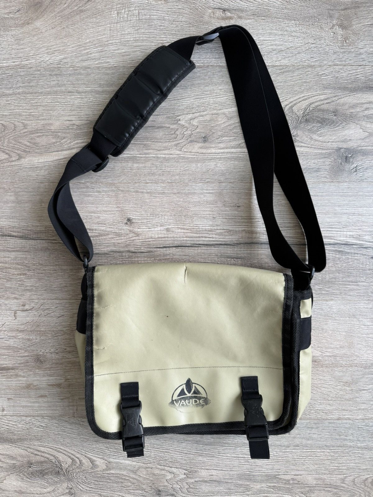 Vintage Vaude Little Leo Freitag Style Crossbody Messenger Bag in Blue, Men's