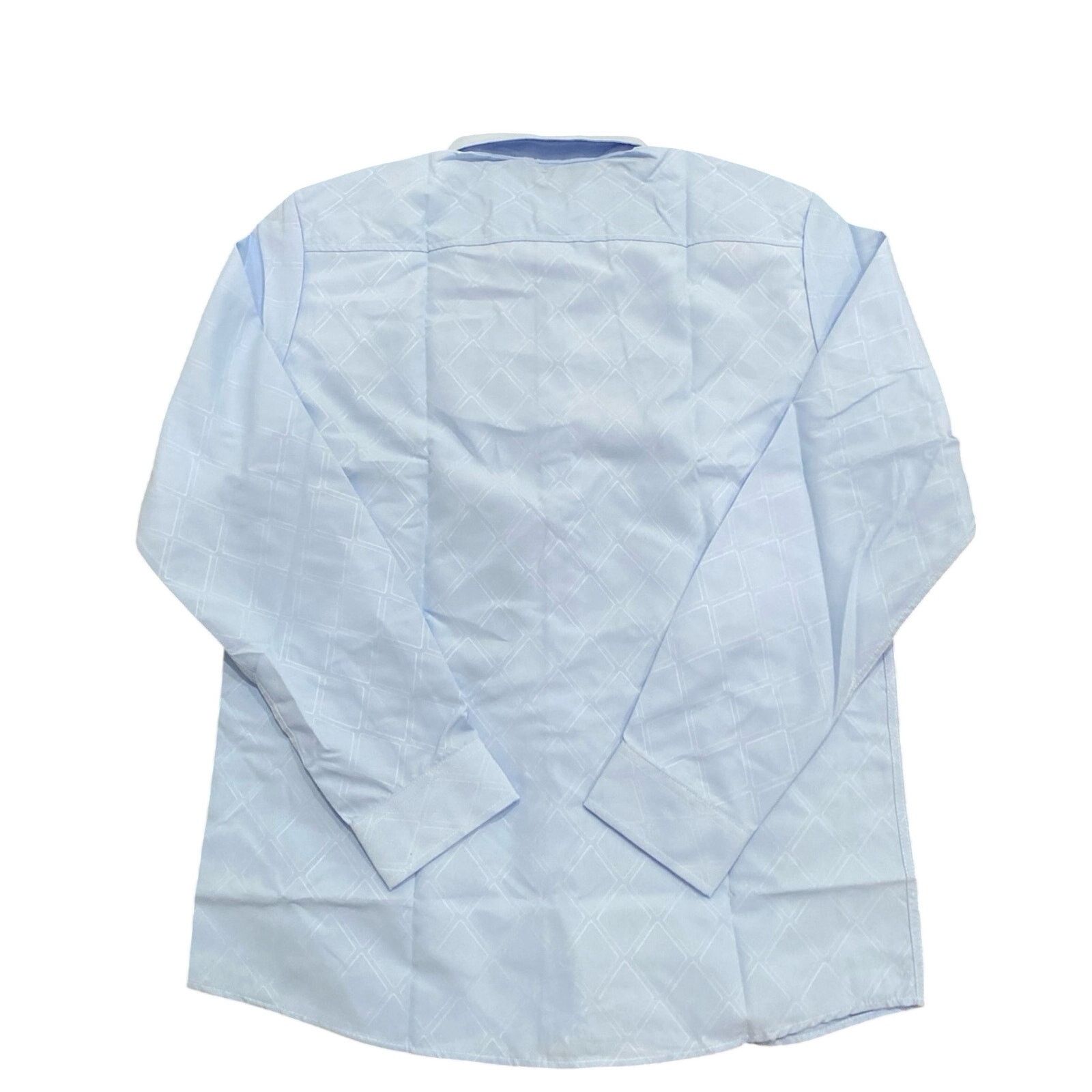 Shein Men’s Long Sleeve Button Down Shirt in Blue, Size M Size US M / EU 48-50 / 2 - 2 Thumbnail