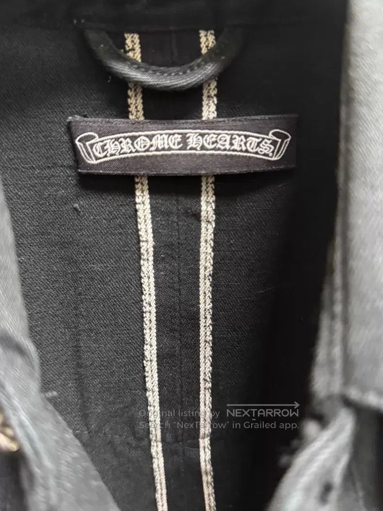 Chrome Hearts Chrome Hearts Denim shirt with cross patchwork leather det Size US M / EU 48-50 / 2 - 3 Thumbnail