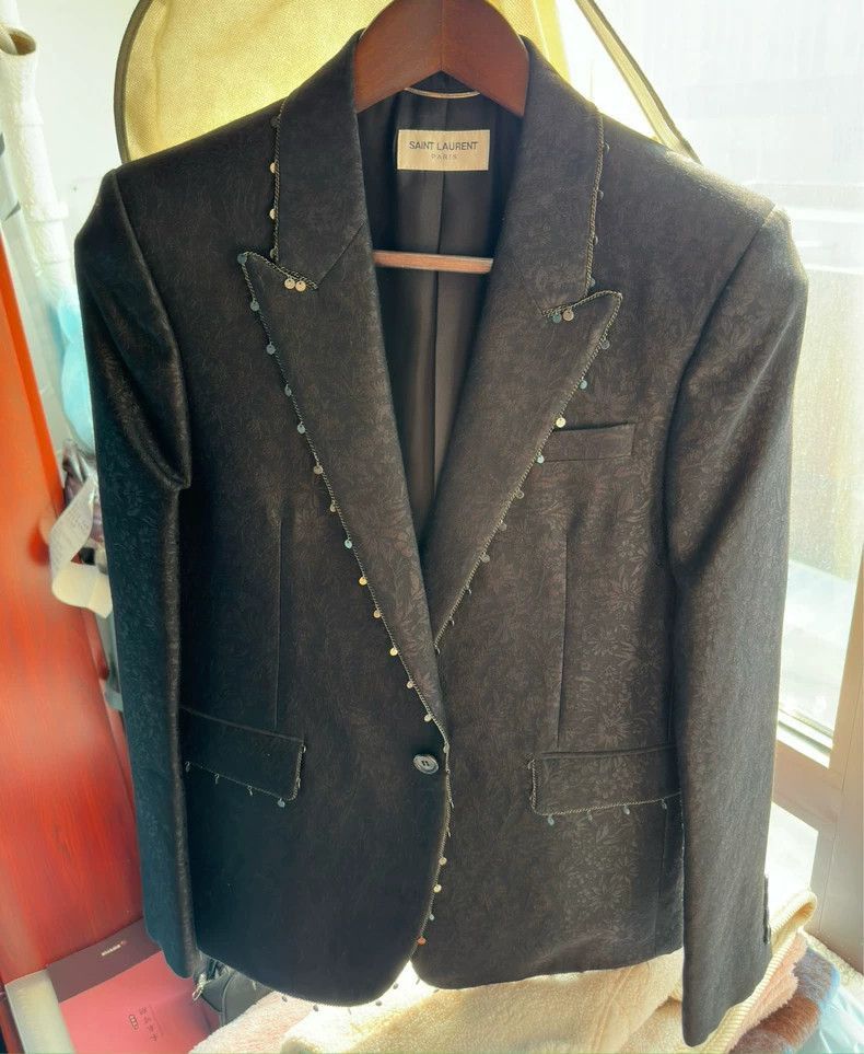 Saint Laurent Paris Saint Laurent Paris Saint Laurent Paris Jacquard suit jack Size US S / EU 44-46 / 1 - 5 Thumbnail