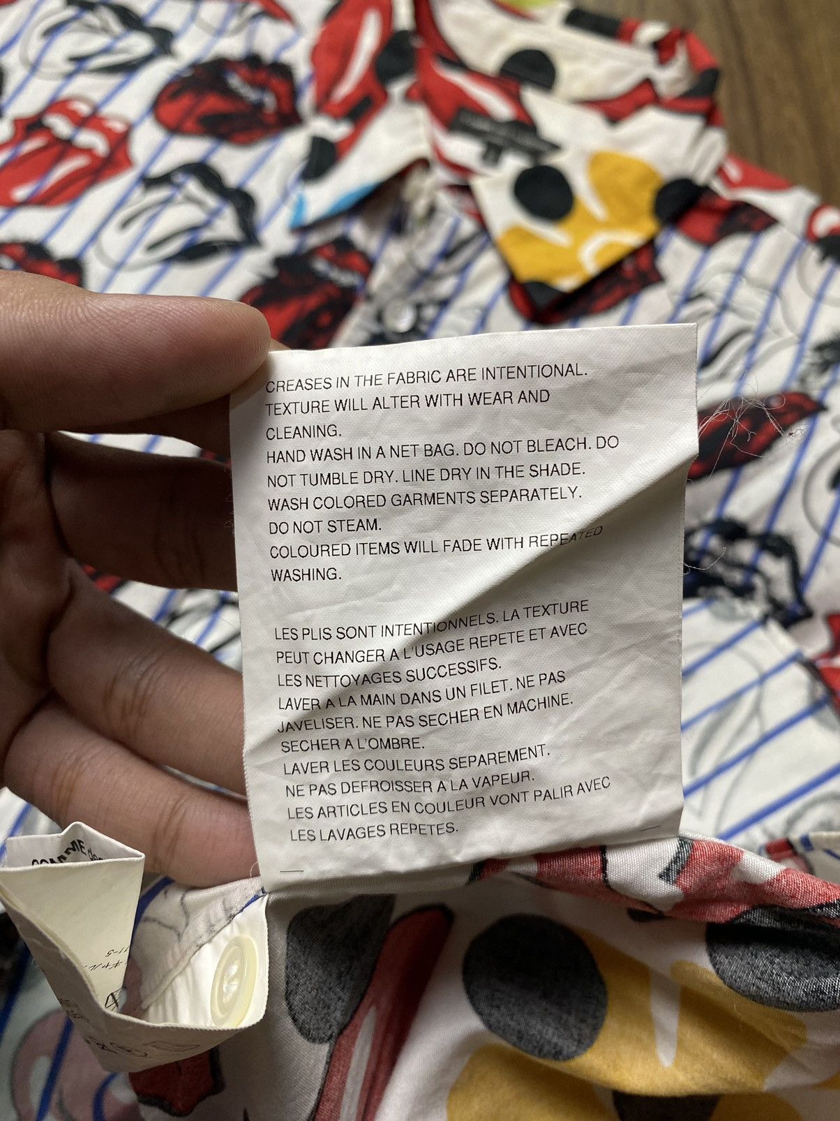 Comme des Garcons Homme Plus Runway SS06 CDG Homme Plus The Rolling Stones Shirt Size US S / EU 44-46 / 1 - 9 Thumbnail