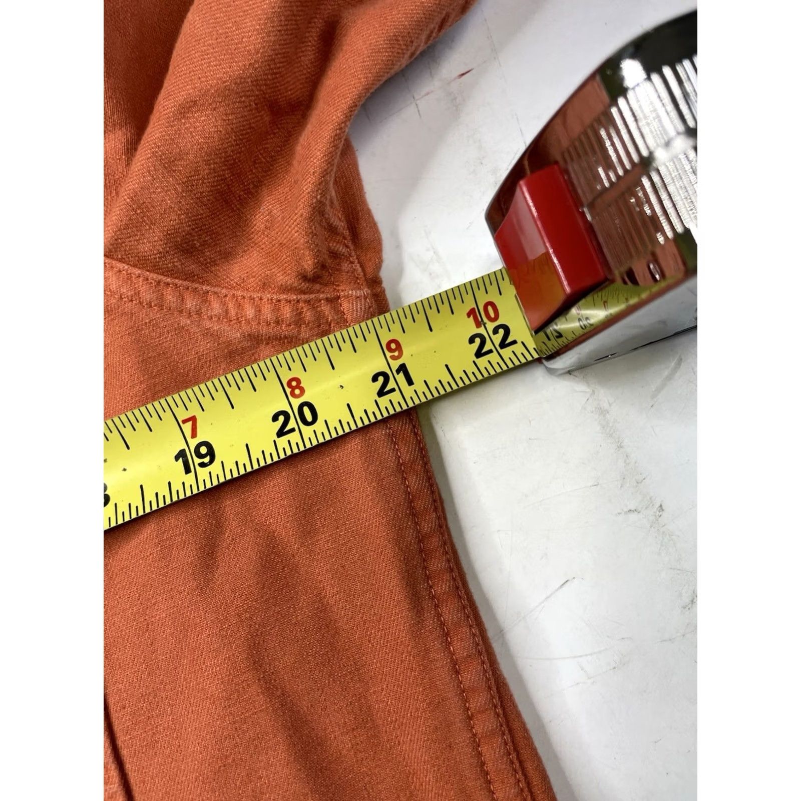 Wallace & Barnes VINTAGE Wallace & Barnes J Crew Orange Twill Button-Up Long-Sleeve Shirt AU774 Men Small Size US S / EU 44-46 / 1 - 6 Thumbnail