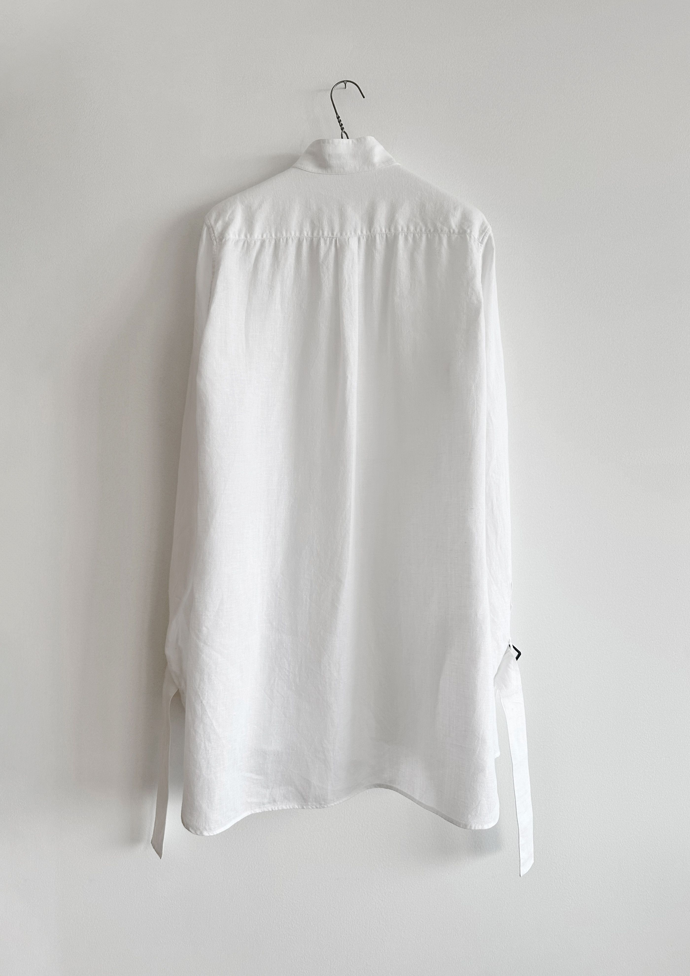 Ann Demeulemeester SS17 Removable Strap Cuff Tuxedo Hemp Shirt Jacket | S Size US M / EU 48-50 / 2 - 2 Thumbnail