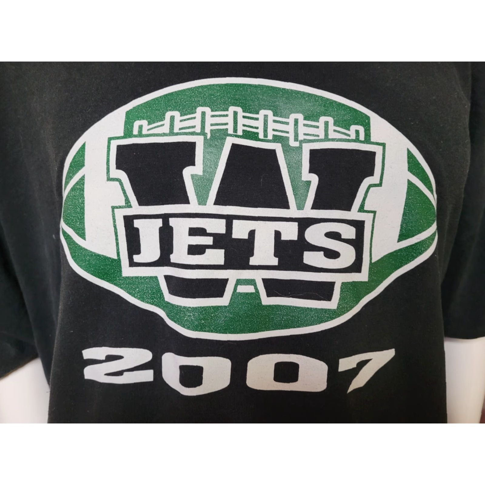 Jerzees Whittier Jets T Shirt 3XL Black Cotton Jerzees Regular Men Short Sleeve Crew Neck Graphic Tee High School Ohio 2007 Mens Size US XXL / EU 58 / 5 - 2 Thumbnail