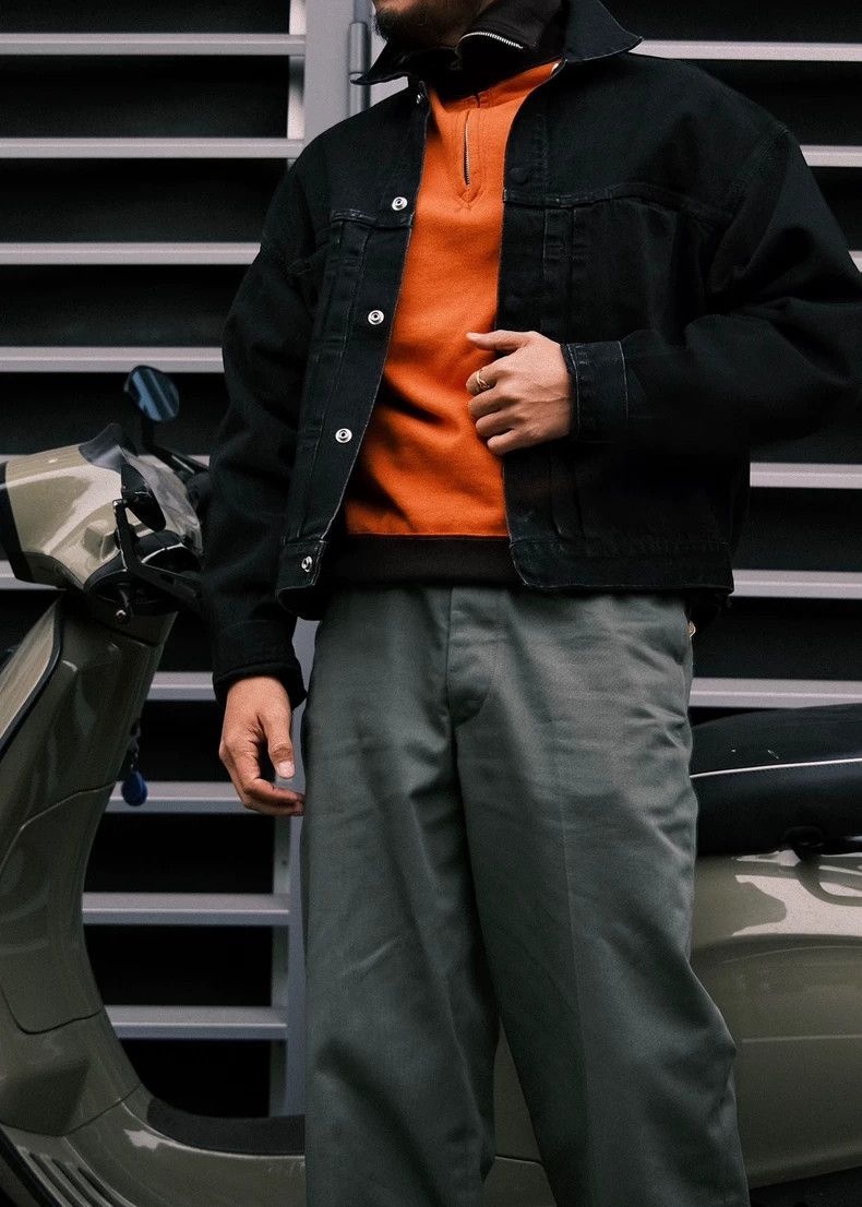 Freewheelers Freewheelers size 38 Orange motorcycle high-necked motorc Size US L / EU 52-54 / 3 - 4 Thumbnail