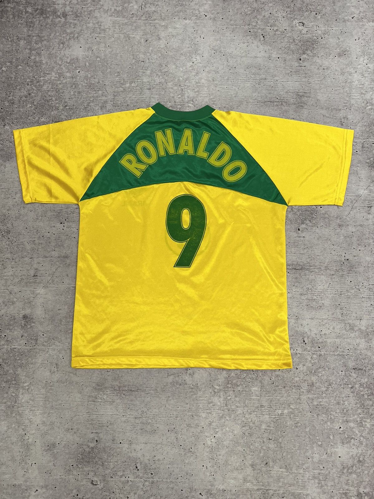 Vintage 🩸RARE🩸Vintage Brazil #9 Ronaldo Retro Soccer Jersey | Grailed