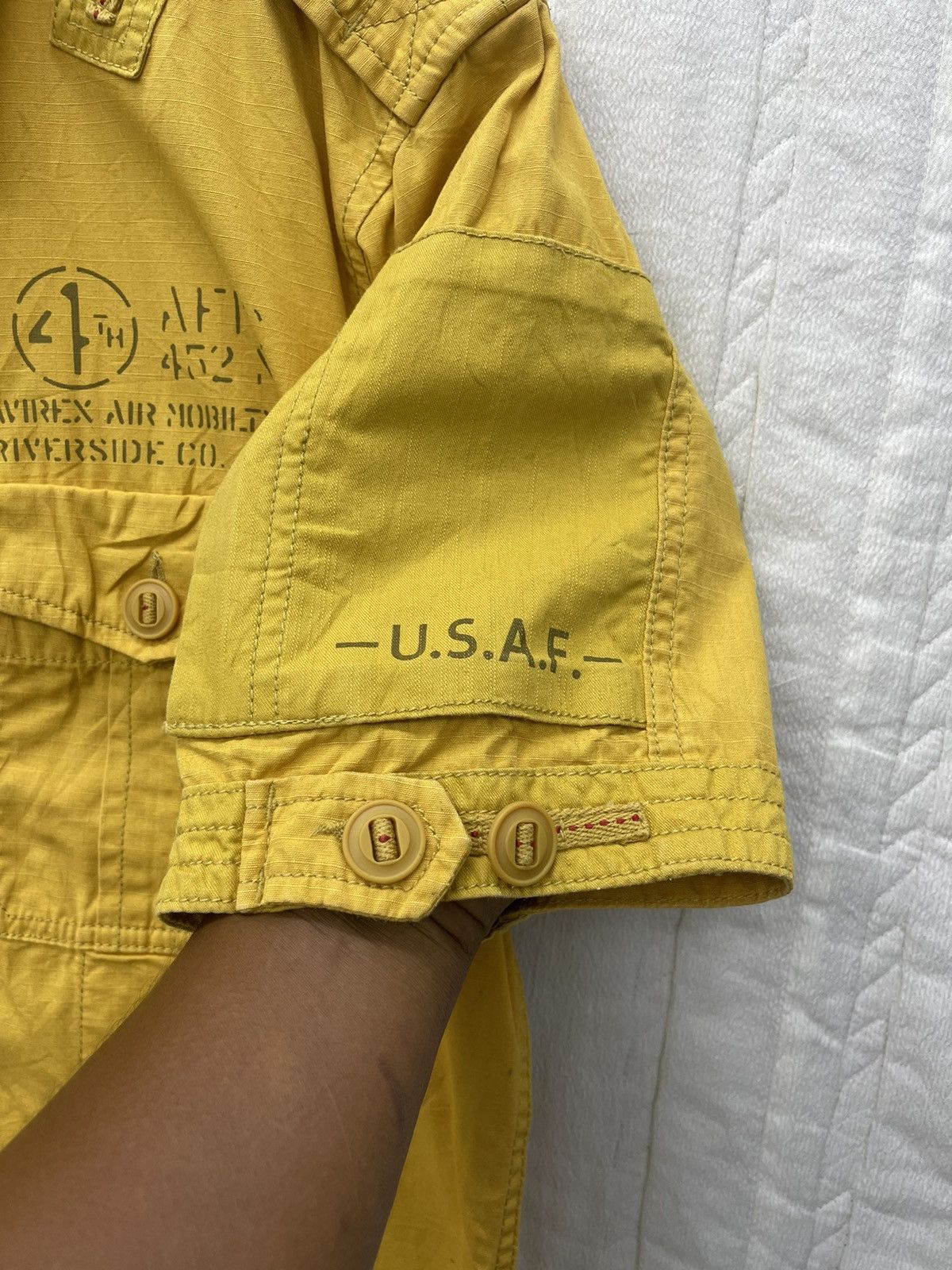 Avirex STEAL🔥4th AFRC 452 ND AIR MOBILTY SQUAD JACKET SHIRT Size US XL / EU 56 / 4 - 4 Thumbnail