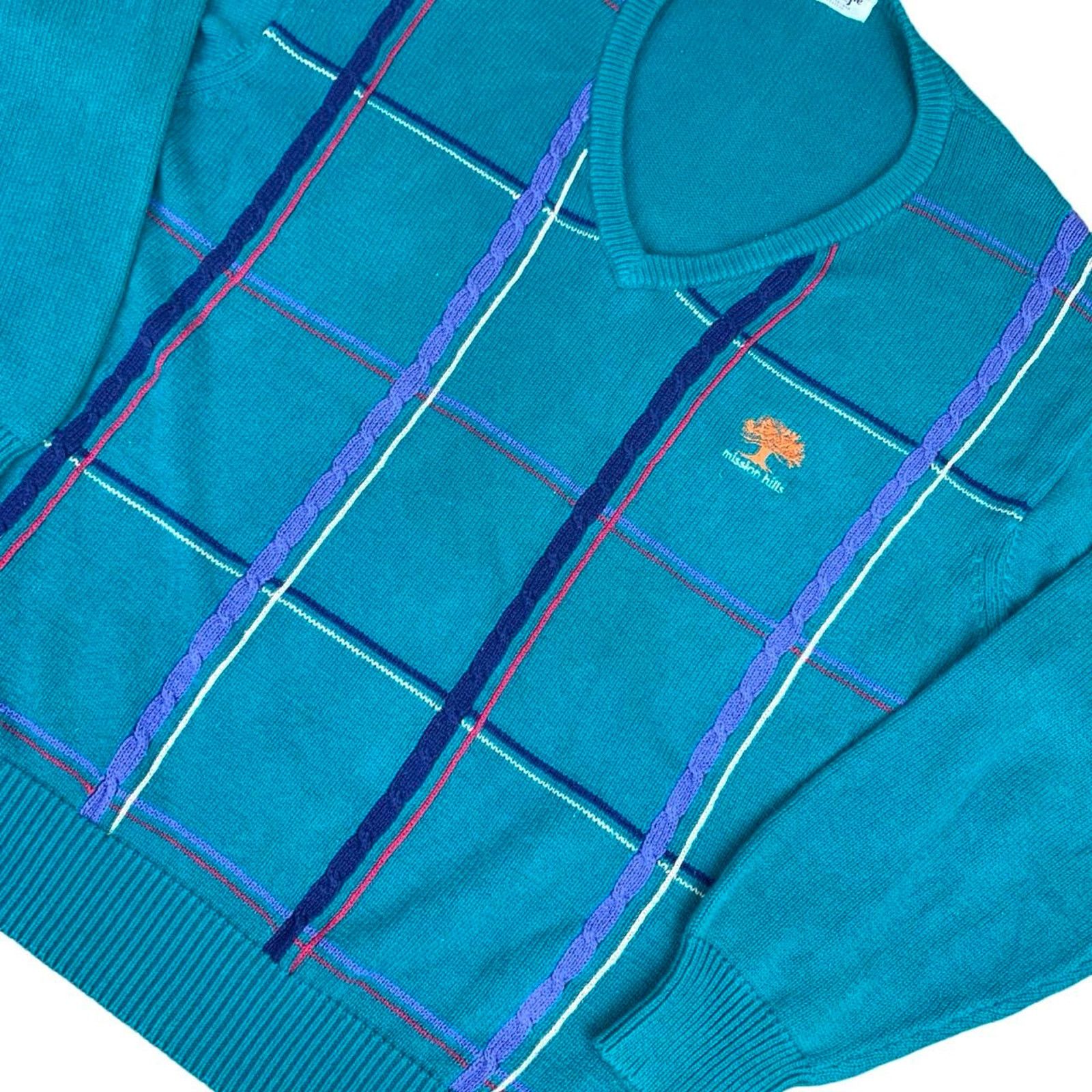 Pringle Of Scotland × Vintage Vintage 80s Scottish Cable Knit Golfing Sweater Size US XL / EU 56 / 4 - 2 Thumbnail