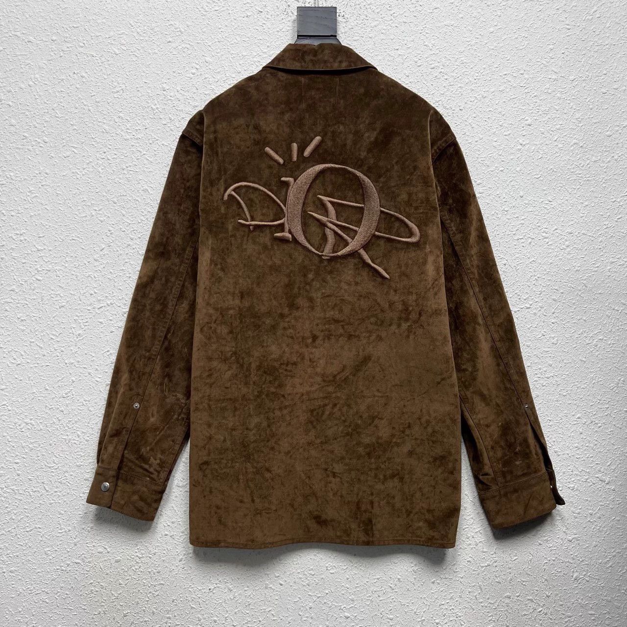 Dior DIOR x TS Embroidered Suede Brown Jacket Size US M / EU 48-50 / 2 - 2 Thumbnail