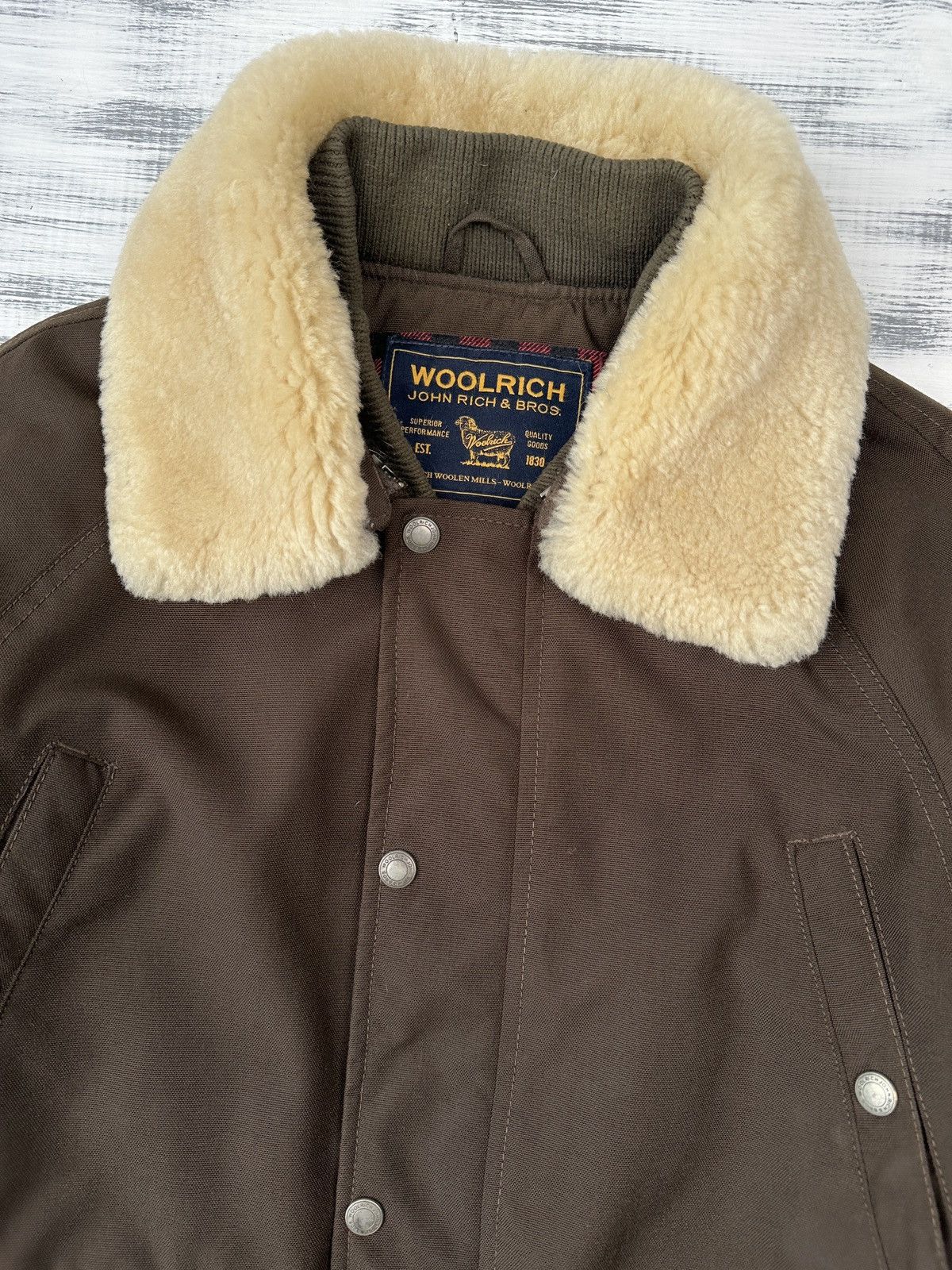 Woolrich Woolen Mills WOOLRICH Fur Collar Brown Thermolite Bomber Jacket Men’s M Size US M / EU 48-50 / 2 - 6 Thumbnail