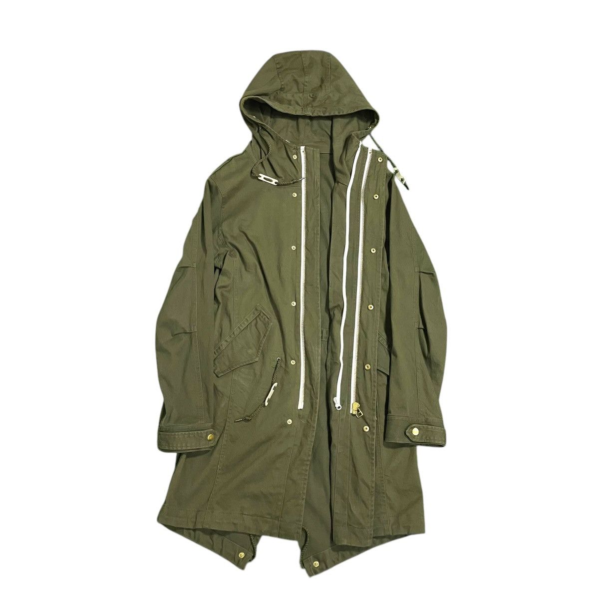 GOA 🇯🇵 SEMANTIC DESIGN PUNK MILITARY HOODIE FISHTAIL PARKA JACKET Size US M / EU 48-50 / 2 - 3 Thumbnail