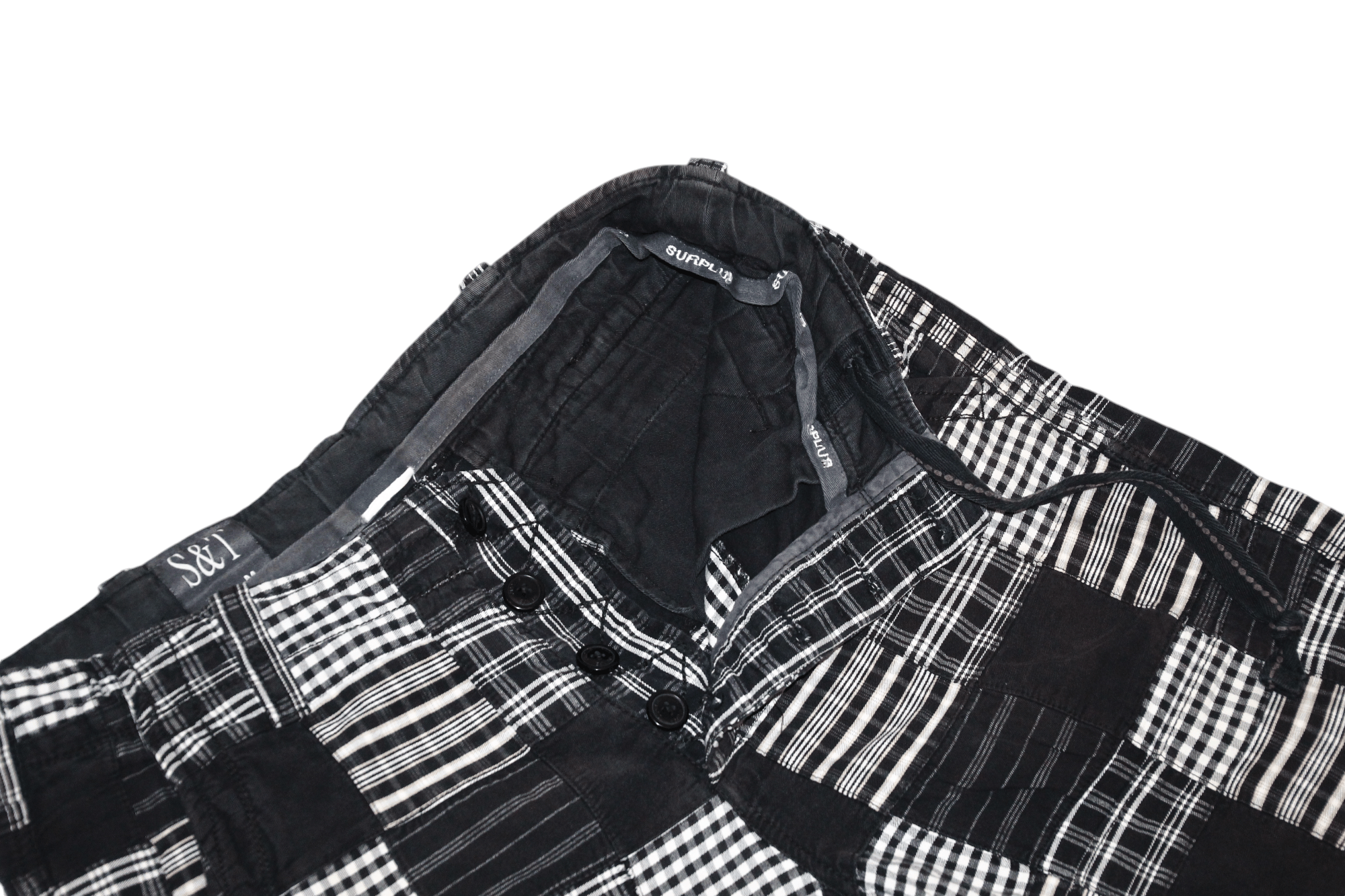 Surplus Research Surplus Raw Vtg Cologne Rugged Flannel Patchwork Cargo Short Size US 32 / EU 48 - 6 Thumbnail