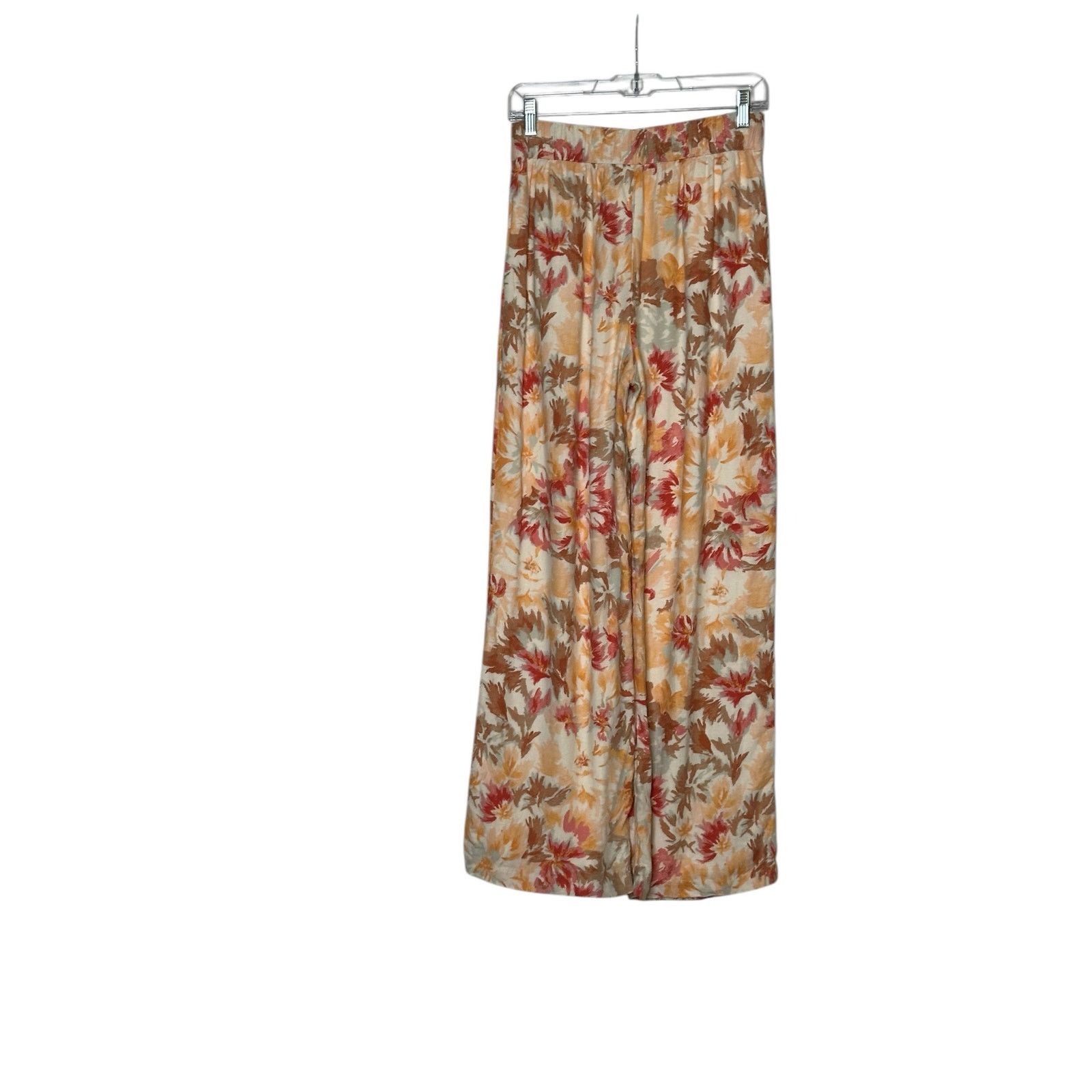 Abercrombie & Fitch Abercrombie & Fitch yellow red floral pleated pants size S Size 30" / US 8 / IT 44 - 11 Thumbnail