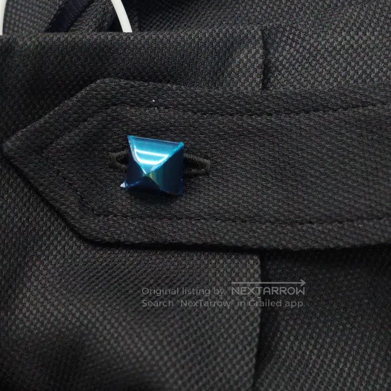 Hermes Hermes Navy Blue Semi-Silk Studs Skirt Size 35" - 7 Thumbnail