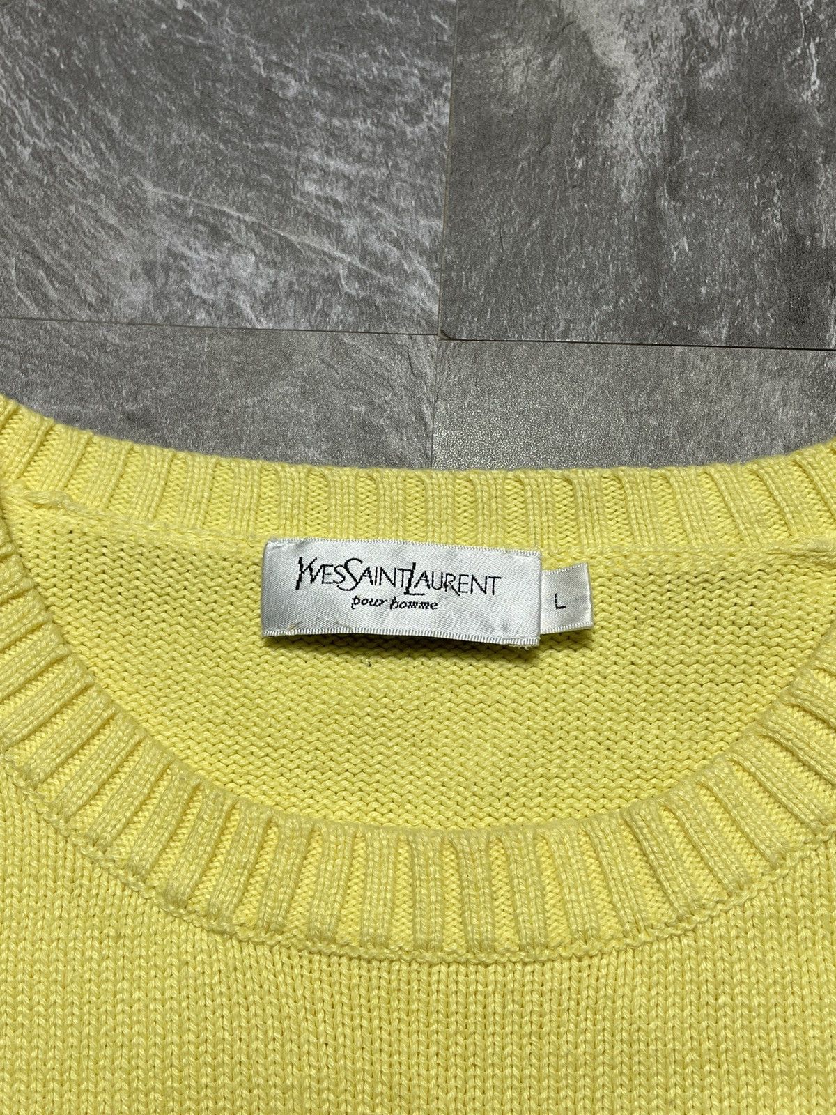 Yves Saint Laurent Vintage Yves Saint Laurent Knit Sweater YSL Logo 90s Y2K Size US L / EU 52-54 / 3 - 4 Thumbnail