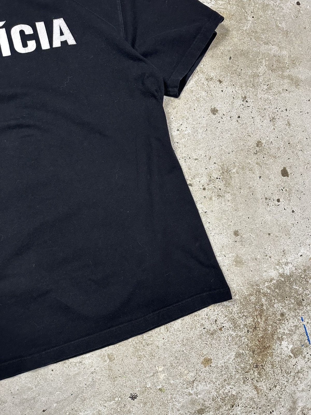 Vintage Vintage Y2K Policia Polizei Police Black T Shirt Vete Size US L / EU 52-54 / 3 - 8 Thumbnail