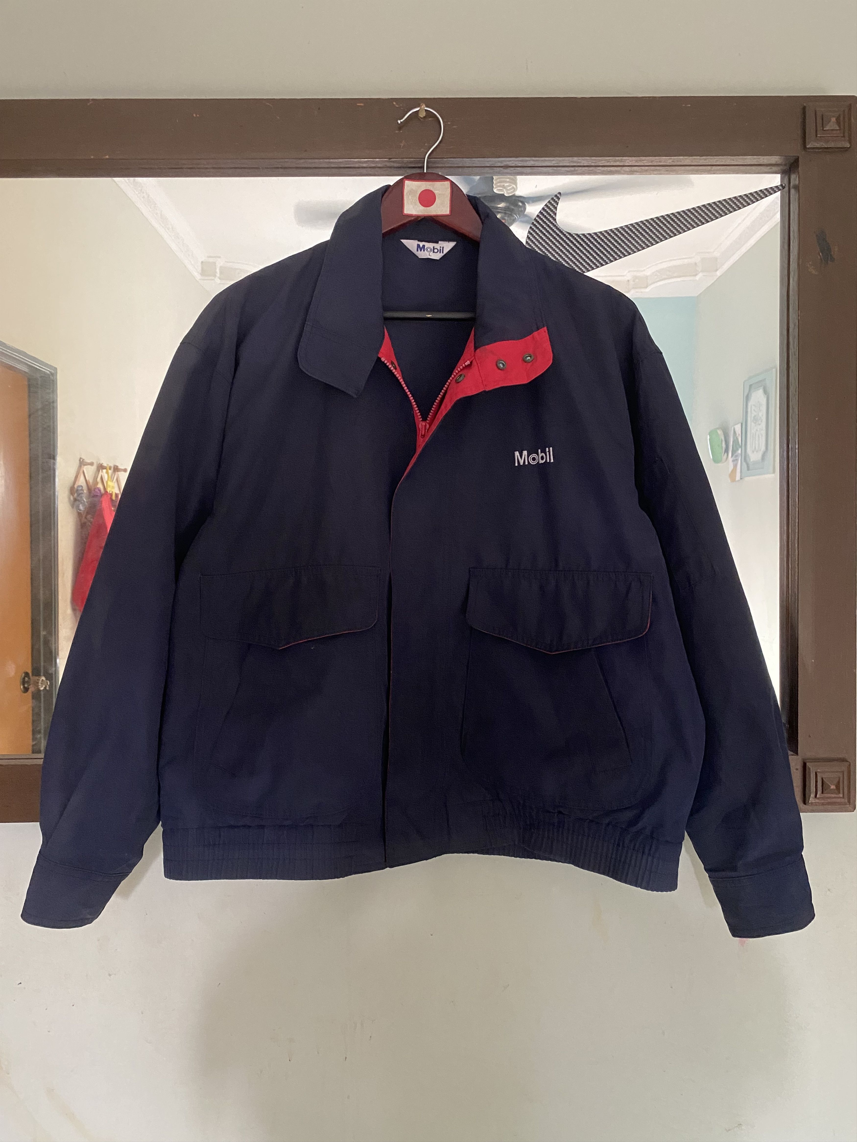 Japanese Brand Vintage Mobil Workers Jacket Size US L / EU 52-54 / 3 - 3 Thumbnail