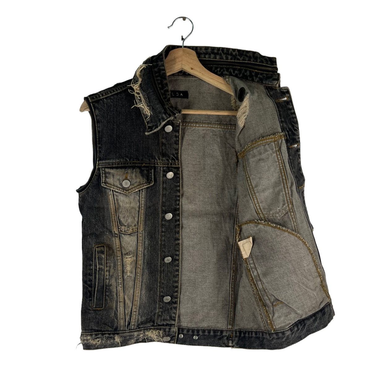 Hysteric Glamour 🔥Biker Vest Denim Jacket Fuga Japan Made Size US S / EU 44-46 / 1 - 11 Thumbnail