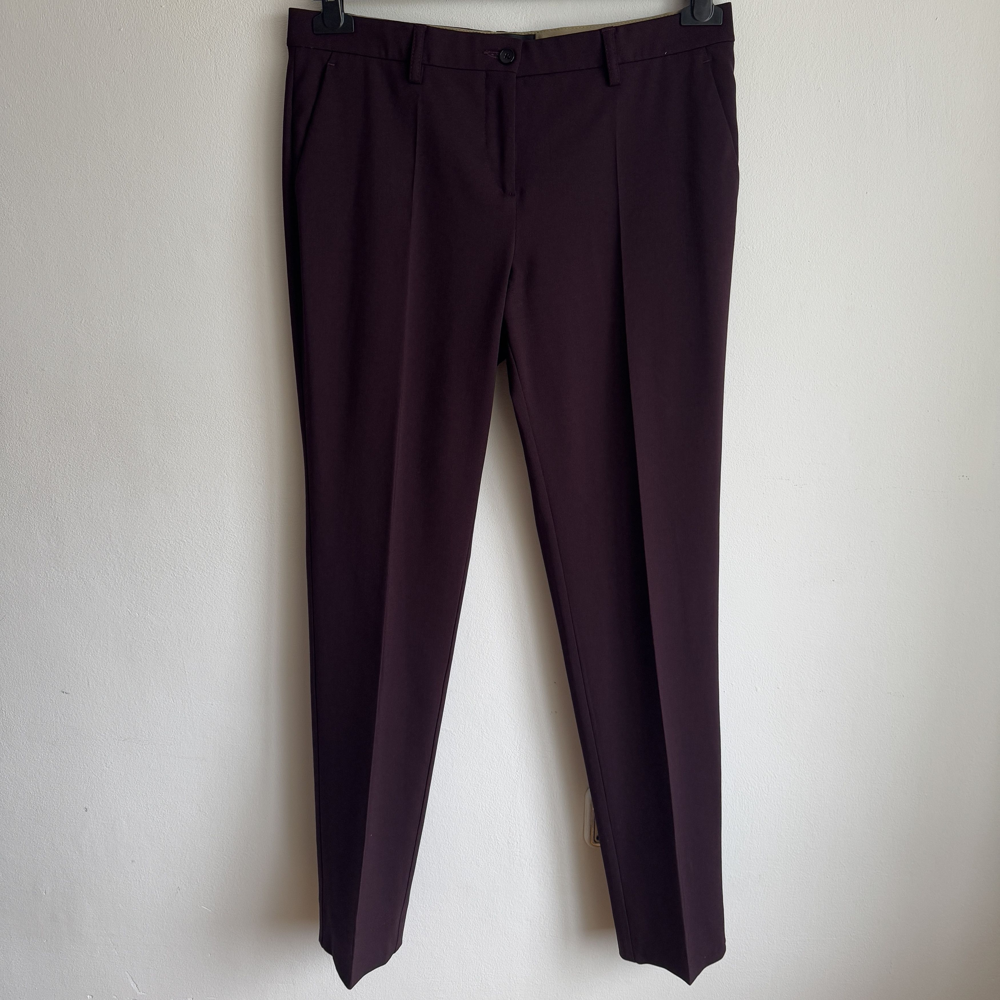 Etro ETRO wool purple pants women's trousers 44 Size 30" / US 8 / IT 44 - 1 Thumbnail