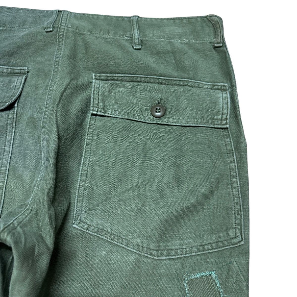 Vintage Vintage 80s OG107 Us Army Fatigue Pants Repaired Size US 34 / EU 50 - 12 Thumbnail