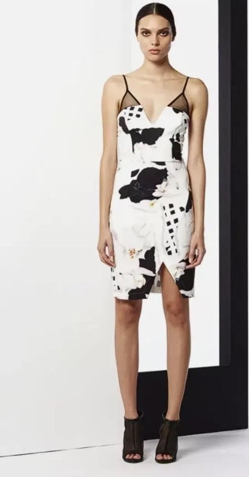 Other Shona Joy The Divided Mini Dress Pencil - Size AU/UK 6 US 2 Size XS / US 0-2 / IT 36-38 - 1 Thumbnail