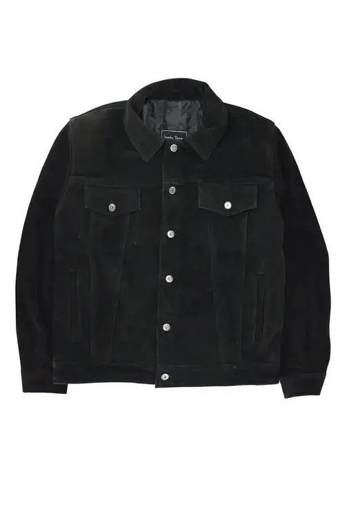 Other Suede Trucker Jacket Black Size US S / EU 44-46 / 1 - 1 Thumbnail