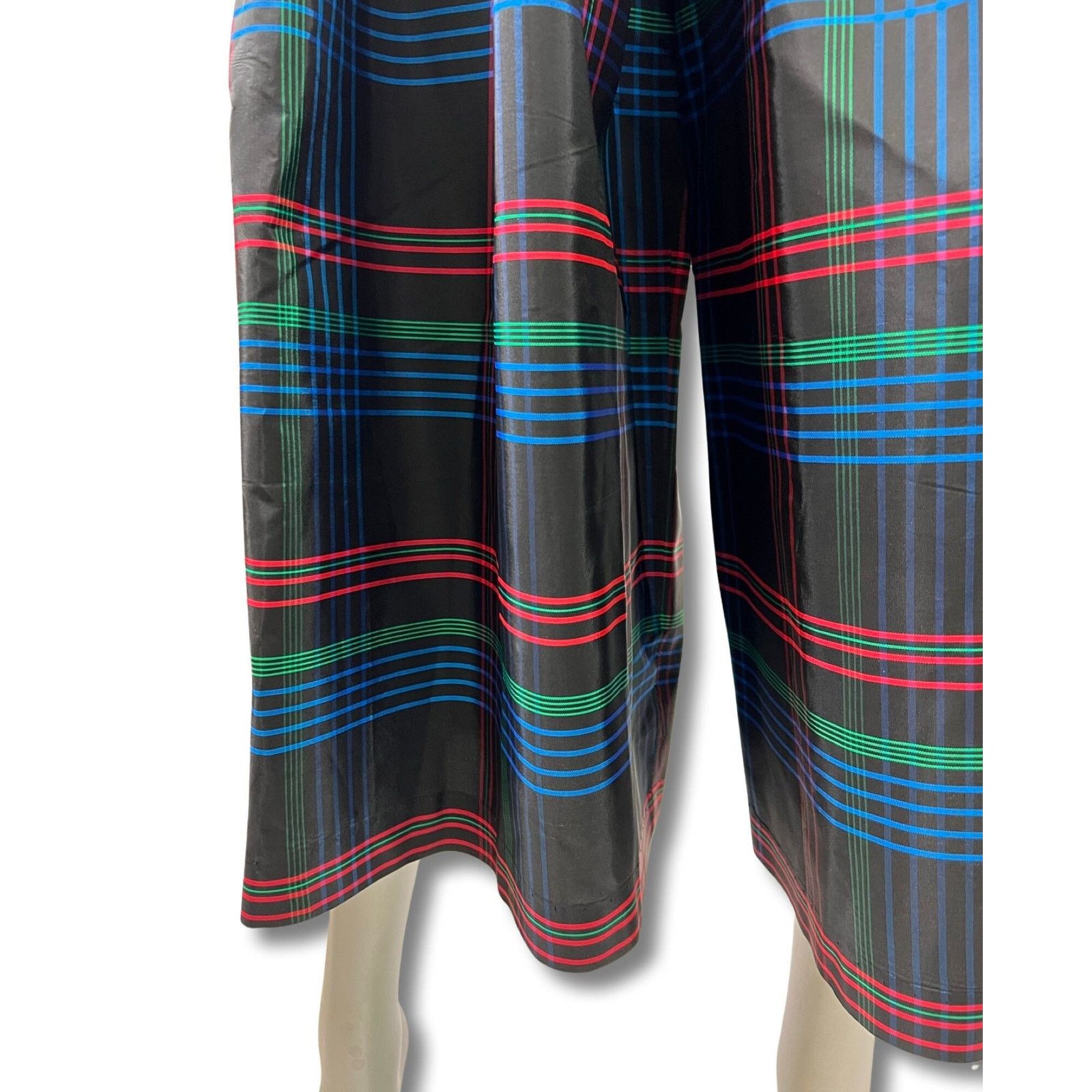 Vintage Vintage 1980s Plaid Culotte Pants Small/Medium Size 29" - 4 Thumbnail