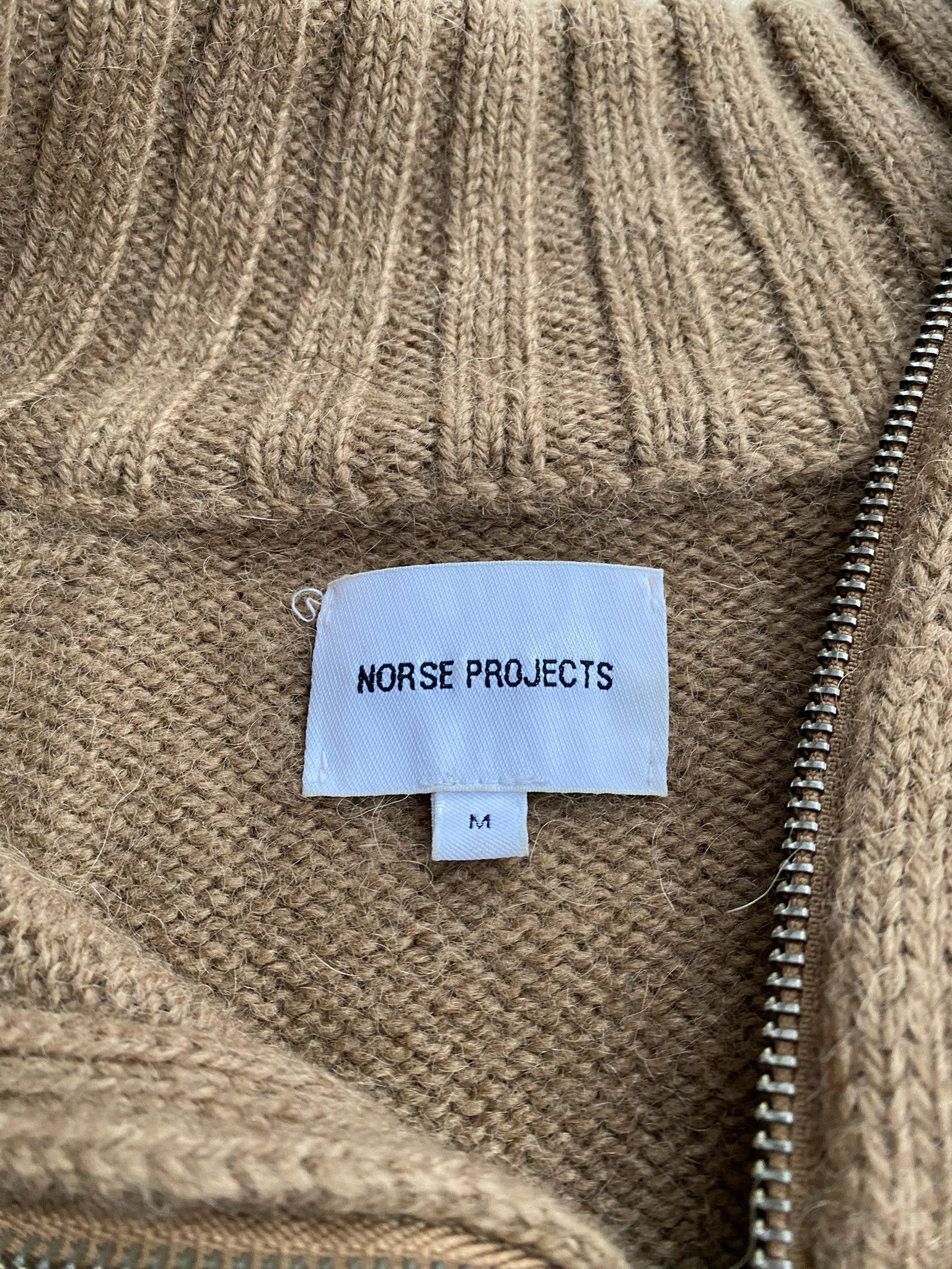 Norse Projects $540 - Bruno Alpaca Half Zip - Duffle Brown Size US M / EU 48-50 / 2 - 20 Thumbnail