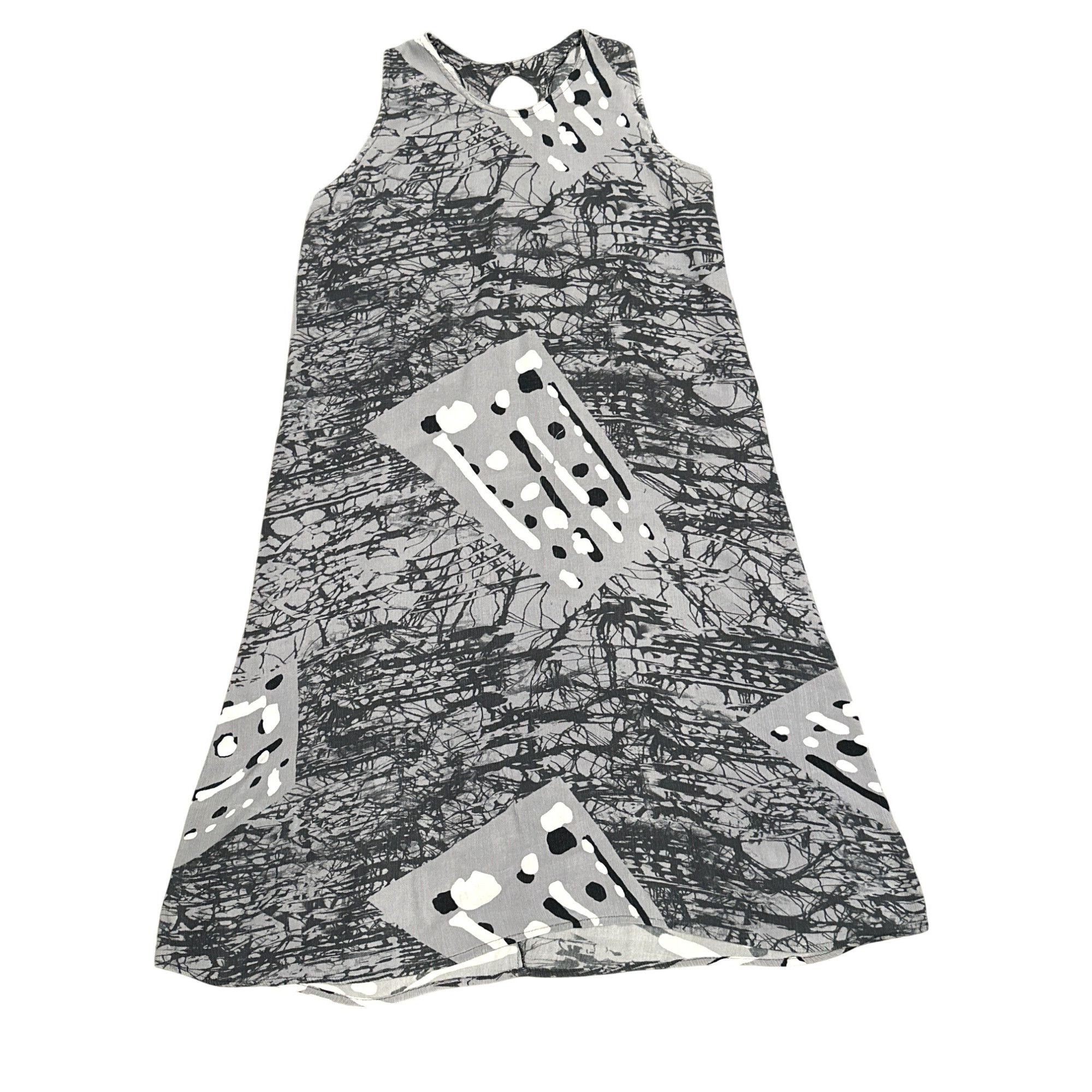 Other CCC Sleeveless A Line Gray Abstract Art Print Maxi Dress Wit Size S / US 4 / IT 40 - 5 Thumbnail