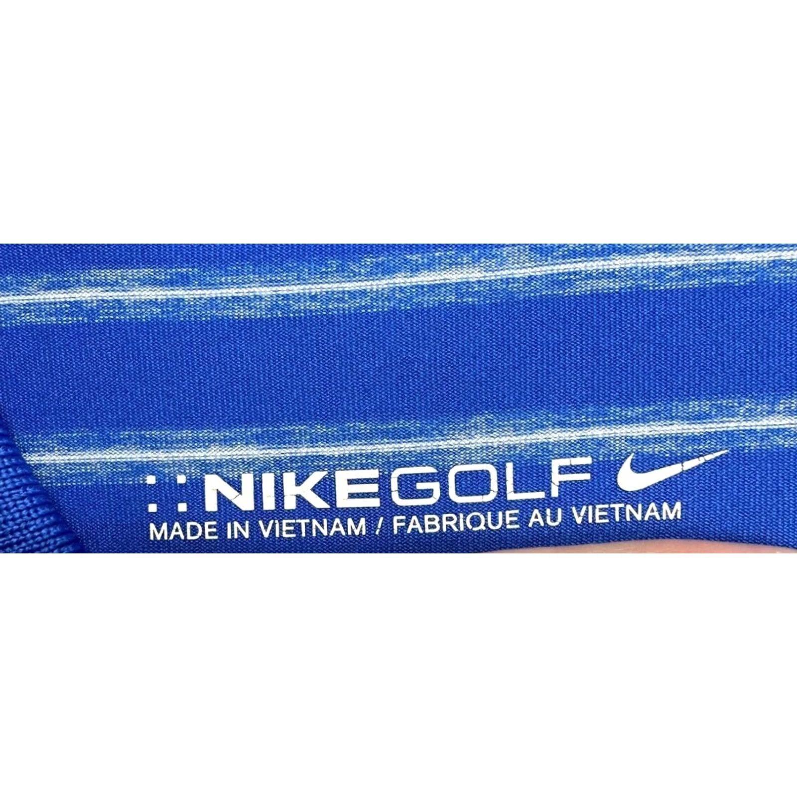 Nike Nike Golf Polo Mens XL Dri-Fit Blue Pinstripe The Barclays Swoosh Rugby Shirt Size US XL / EU 56 / 4 - 5 Thumbnail
