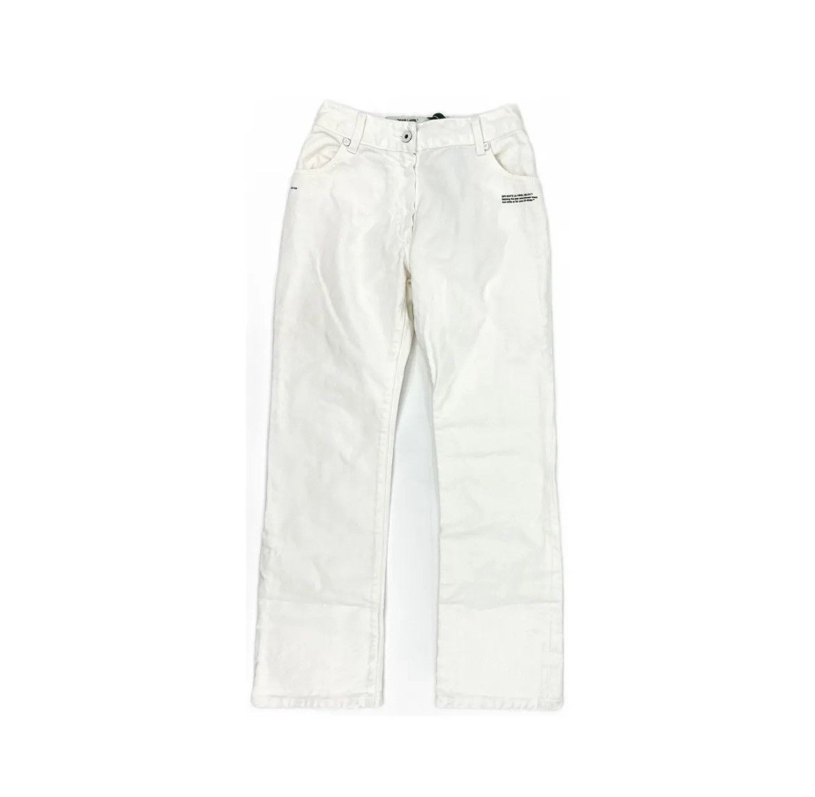 Off-White Off-White Contrast Hem Mid-Rise Jeans Size 24" / US 00 / IT 34 - 1 Thumbnail