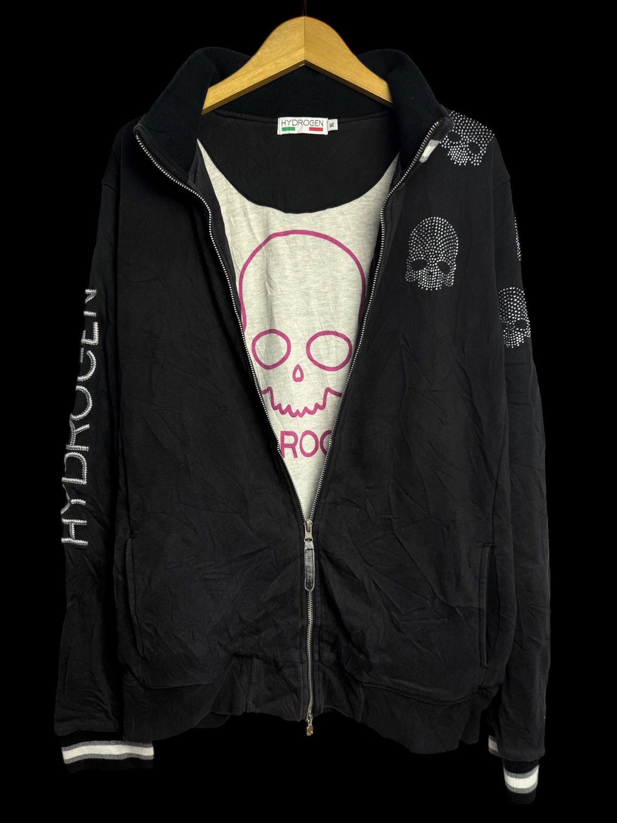 Hysteric Glamour × If Six Was Nine × Le Grande Bleu (L.G.B.) Skulls Sweatshirt Zipper Hydrogen Size US L / EU 52-54 / 3 - 1 Thumbnail
