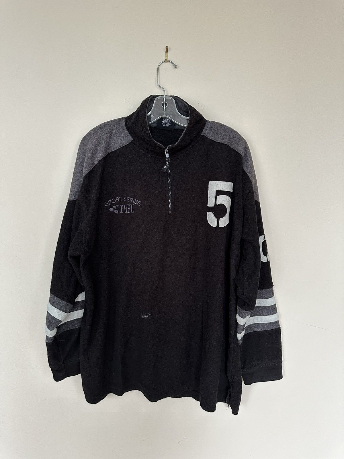Fubu × Vintage Crazy Y2K Fubu Sport Series #05 Fleece Zip Up Jacket Size US L / EU 52-54 / 3 - 1 Thumbnail