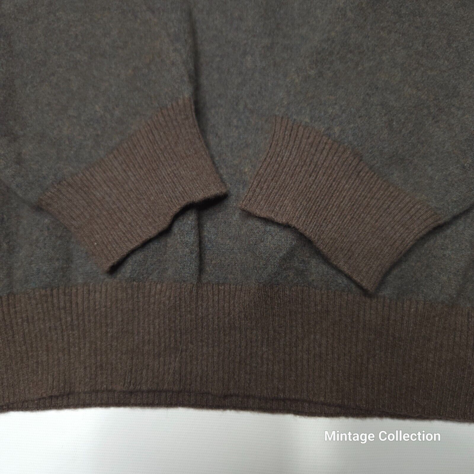 Luciano Barbera LUCIANO BARBERA GRAY 1/4 ZIP ASHMERE SWEATER MADE IN ITALY Size US L / EU 52-54 / 3 - 4 Thumbnail