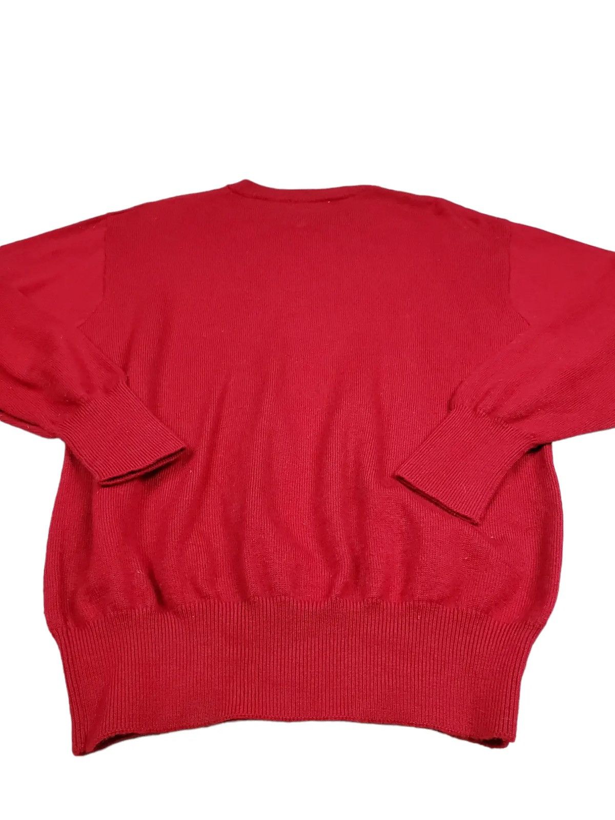 Yves Saint Laurent Yves Saint Laurent Red Knitwear Size US L / EU 52-54 / 3 - 3 Thumbnail