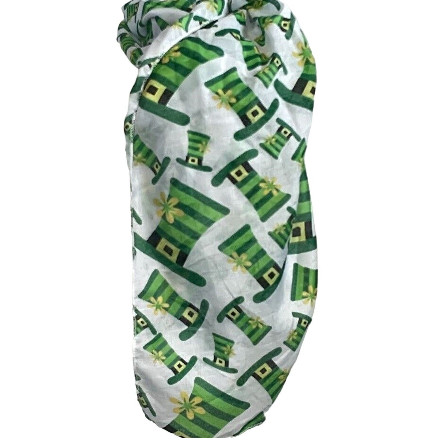 Vintage Womens Vintage Leprechaun Hat St Patricks Day Scarf 11”x58” Size ONE SIZE - 1 Thumbnail