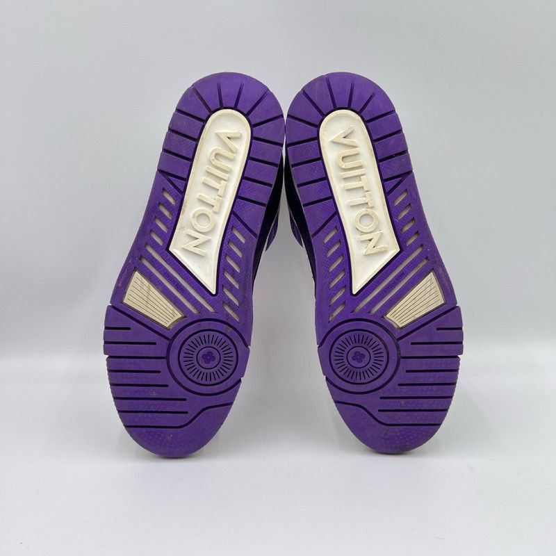 Louis Vuitton Louis Vuitton Purple Low-Top Trainer Sneakers -2508 Size US 9.5 / EU 42-43 - 4 Thumbnail