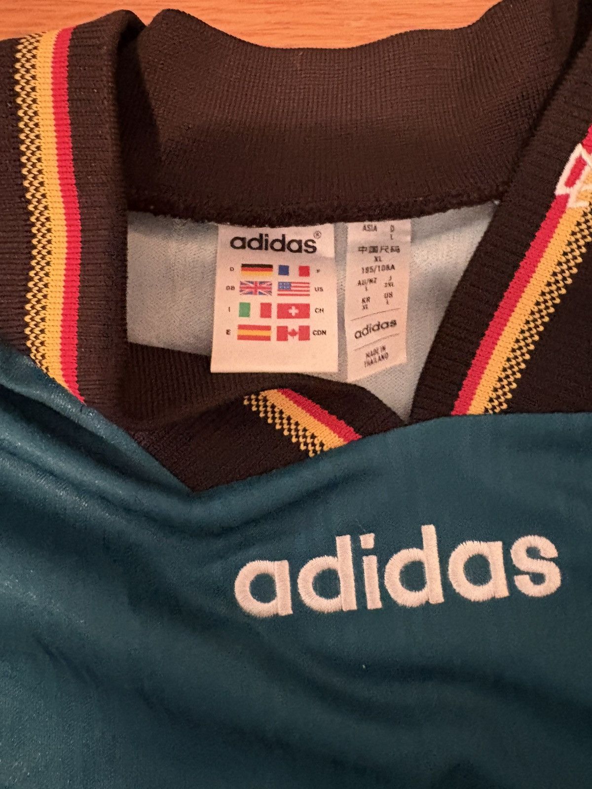 Adidas Vintage Germany Adidas Jersey Size US L / EU 52-54 / 3 - 2 Thumbnail