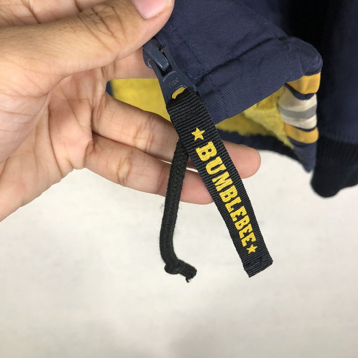 Japanese Brand 📌VINTAGE BOMBER BIKER JACKET BUMBLEBEE RACING CLUB USA Size US L / EU 52-54 / 3 - 17 Thumbnail