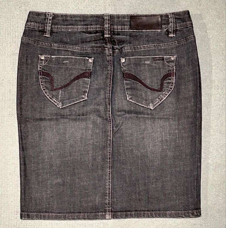 Designer × Vintage GEKIDO.WORLD VINTAGE denim mini skirt Size 31" - 2 Thumbnail